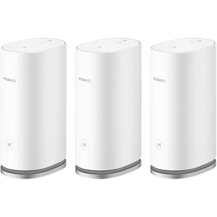 ראוטר אלחוטי 3 יחידות Huawei WiFi Mesh 3 AX3000 WiFi 6 Plus - צבע לבן שלוש שנות אחריות עי יבואן הרשמי 