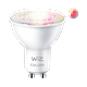 נורת ספוט דקרויקה לד חכמה Wiz Wi-Fi BLE 50W GU10 RGB 1PF/6 - צבע לבן שנתיים אחריות ע