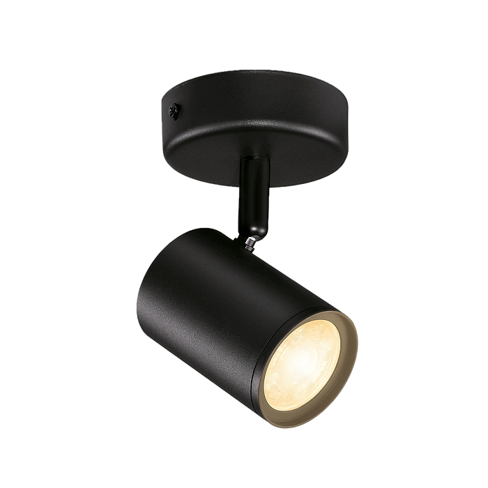 גוף תאורה חכם Wiz IMAGEO WiZ Spots 1x5W B TW - צבע שחור שנתיים אחריות עי היבואן הרשמי