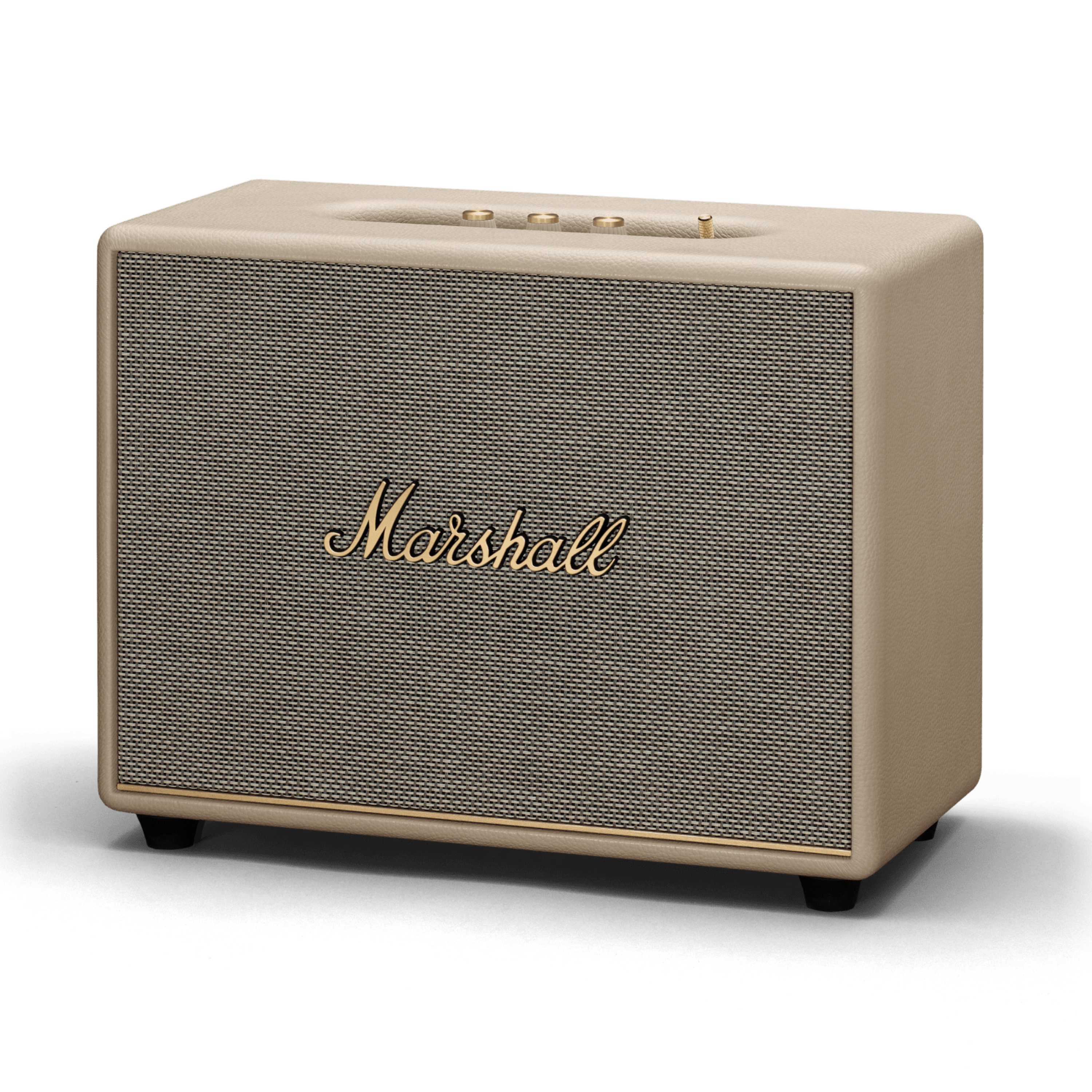 רמקול אלחוטי Marshall Woburn III Bluetooth - צבע קרם שנה אחריות ע