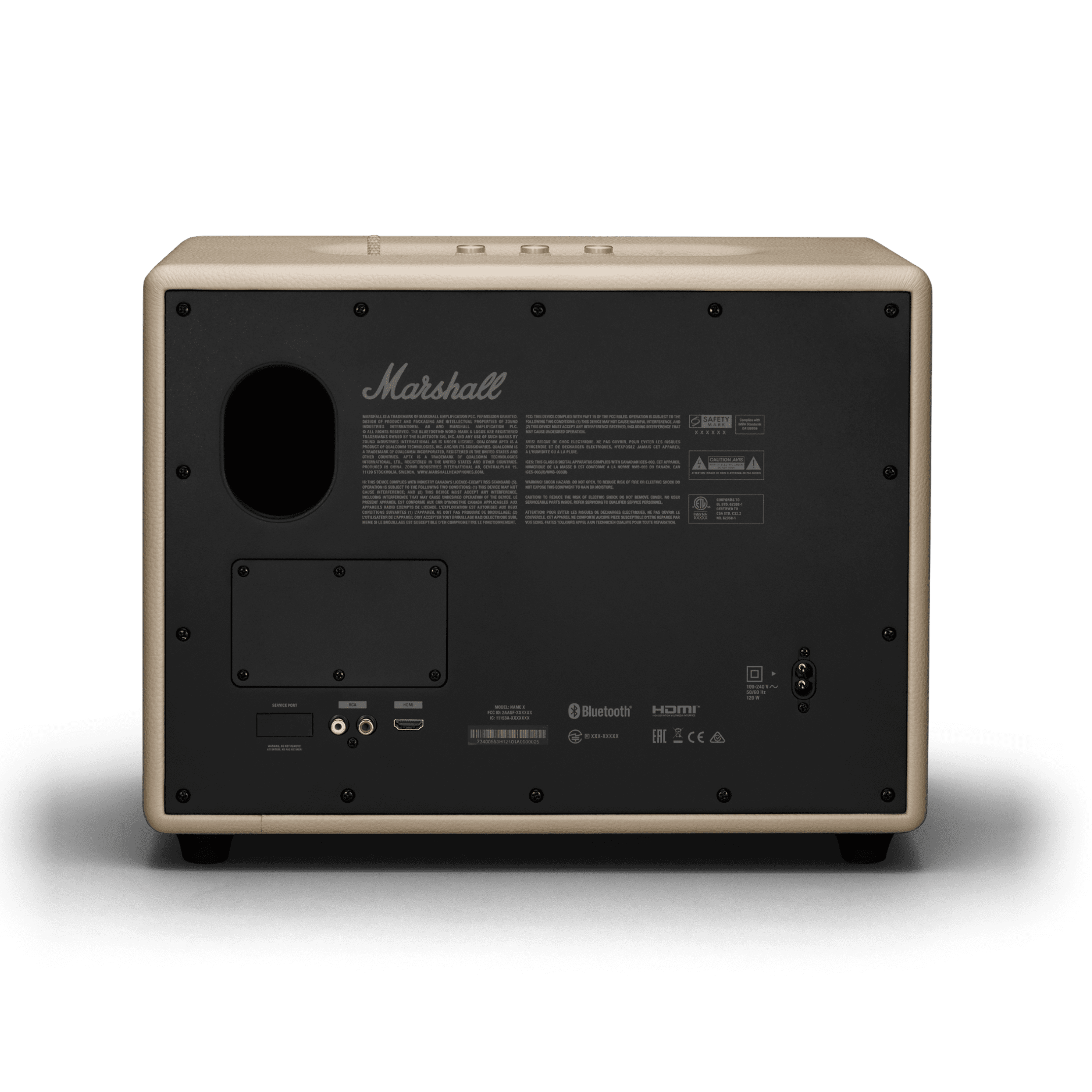 רמקול אלחוטי Marshall Woburn III Bluetooth - צבע קרם שנה אחריות ע