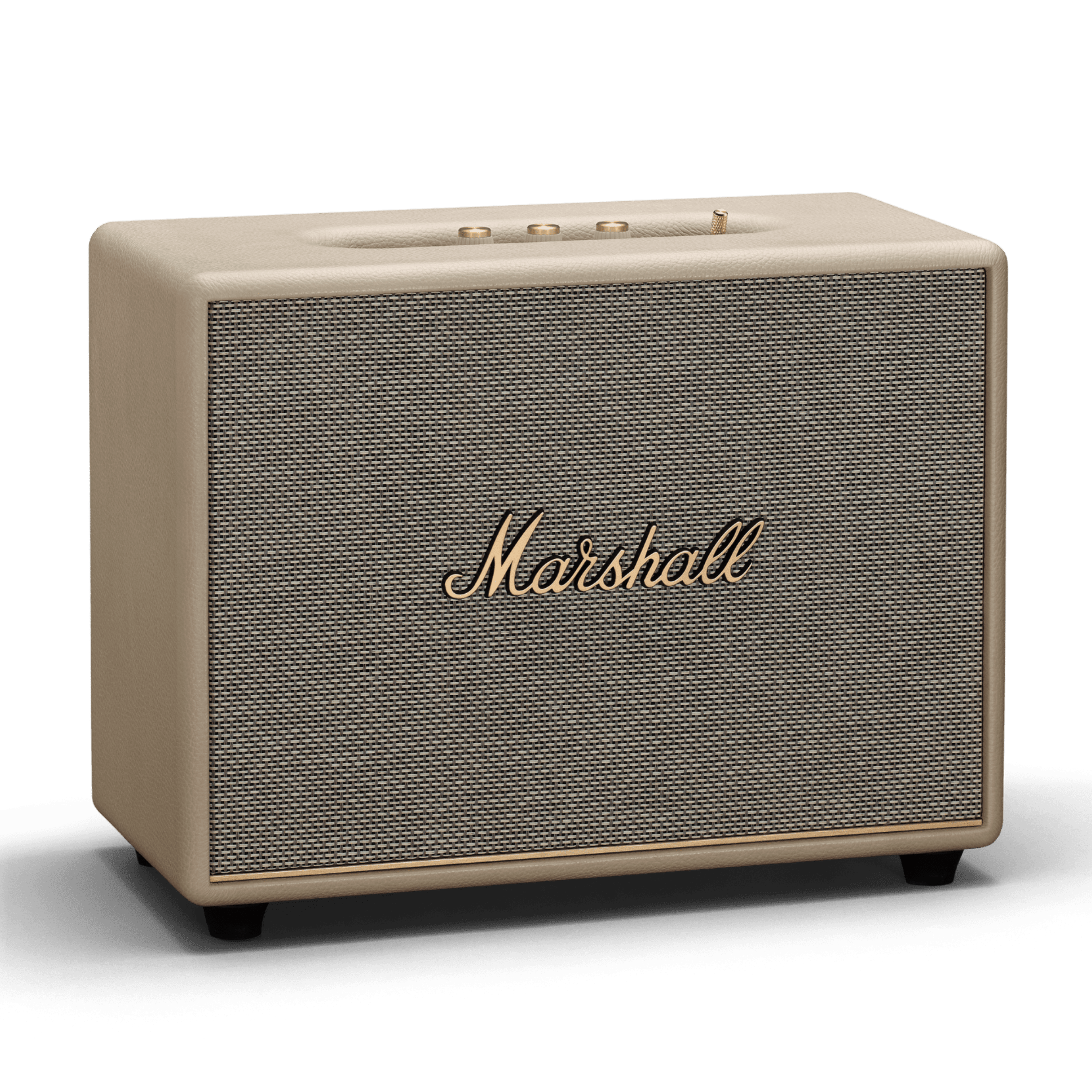 רמקול אלחוטי Marshall Woburn III Bluetooth - צבע קרם שנה אחריות ע