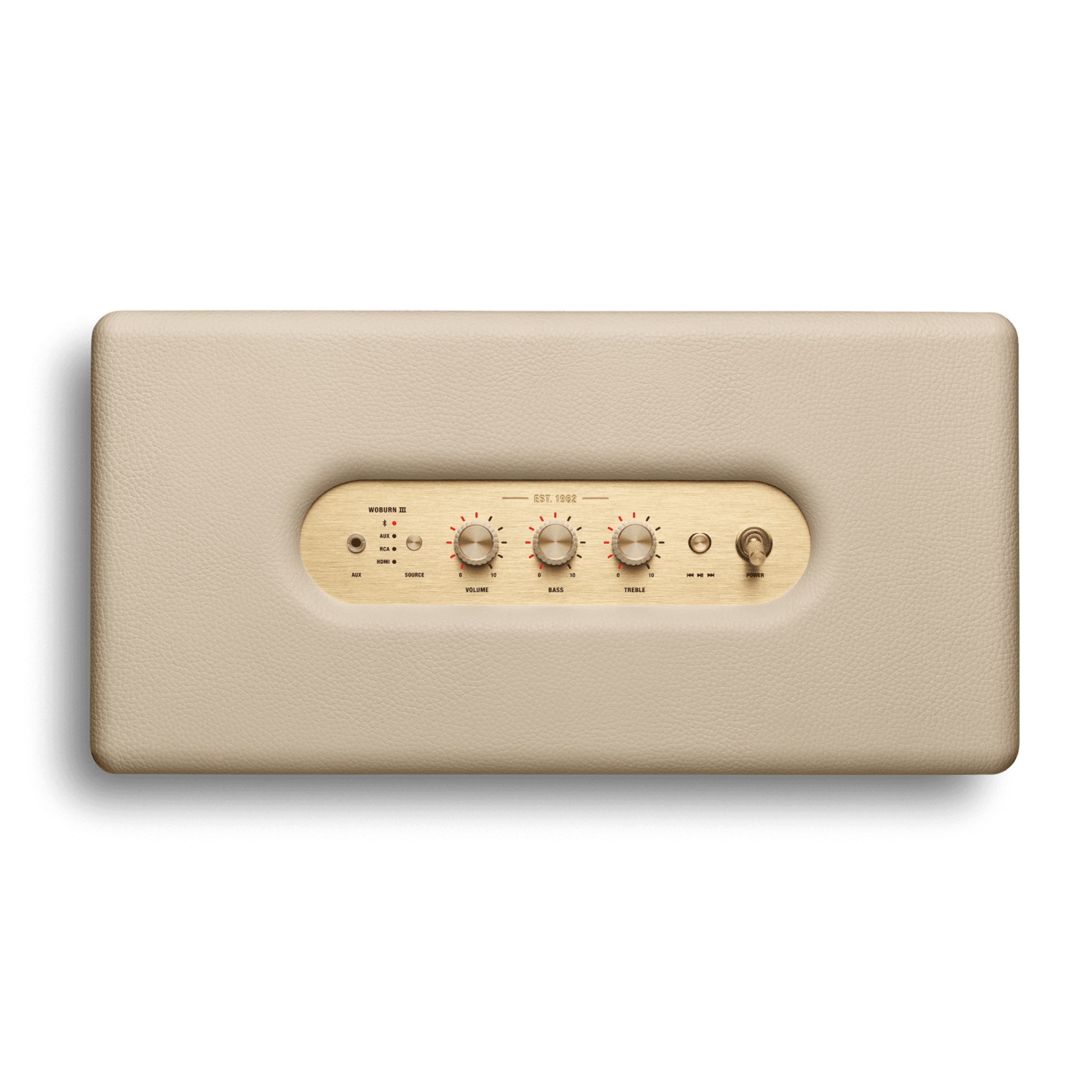 רמקול אלחוטי Marshall Woburn III Bluetooth - צבע קרם שנה אחריות ע