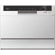מדיח כלים על השיש 6 מערכות כלים Midea WQP6-3602F/6475 - גימור לבן אחריות ע"י היבואן הרשמי