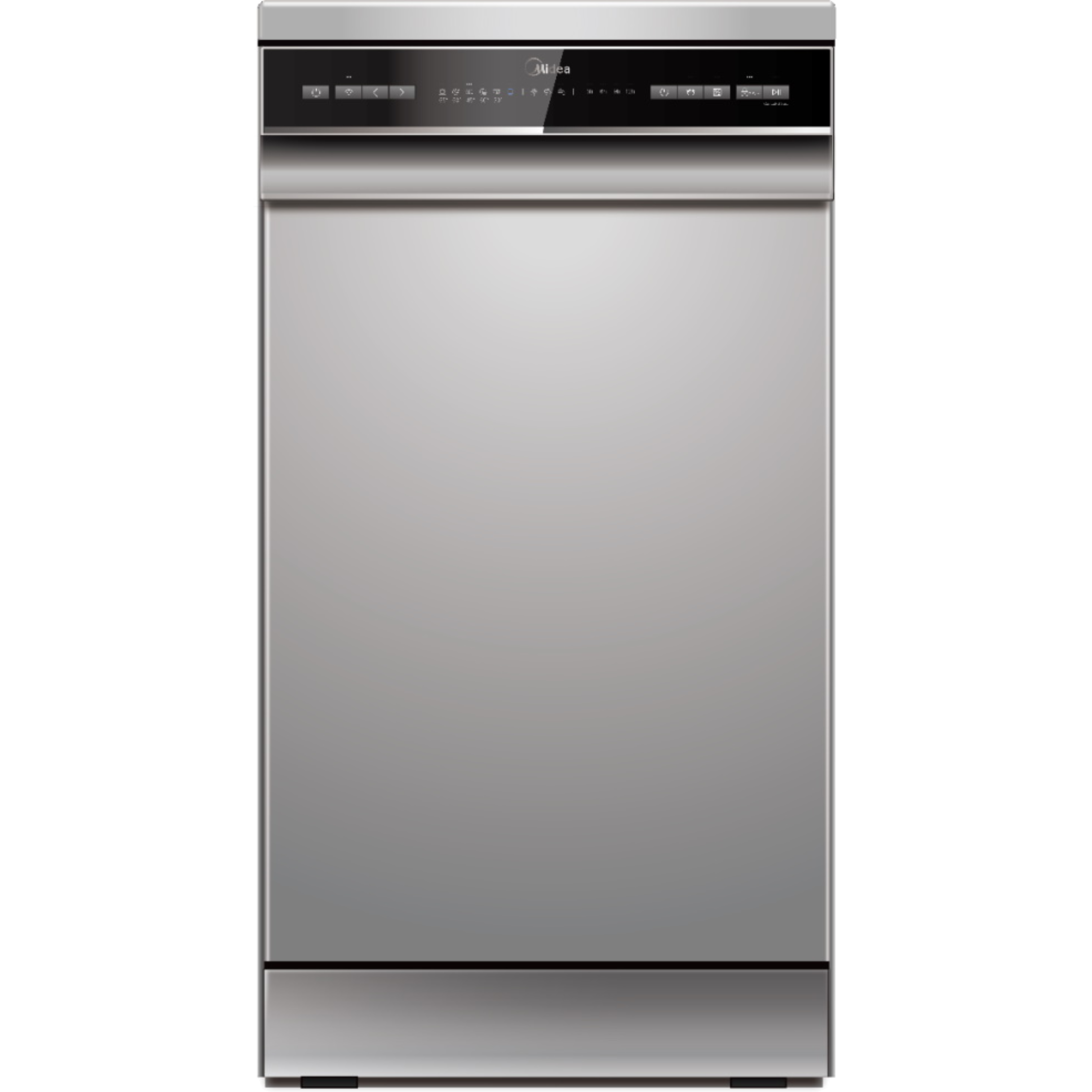 מדיח כלים עומד צר 10 מערכות כלים Midea WQP8-W7634C/6470 - צבע כסוף אחריות ע