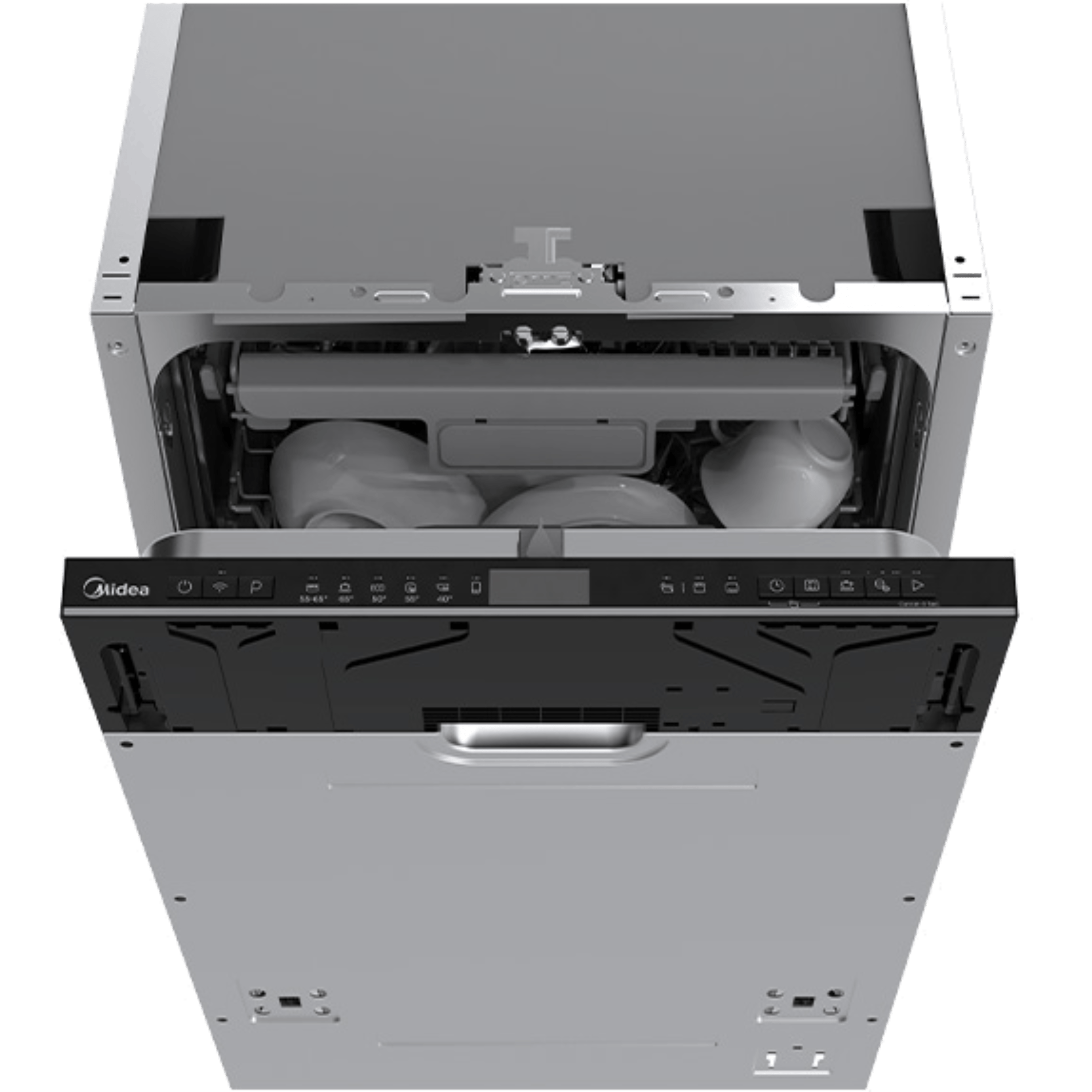 מדיח כלים אינטגראלי צר 10 מערכות כלים Midea WQP8-W7704M/6473 - אחריות ע