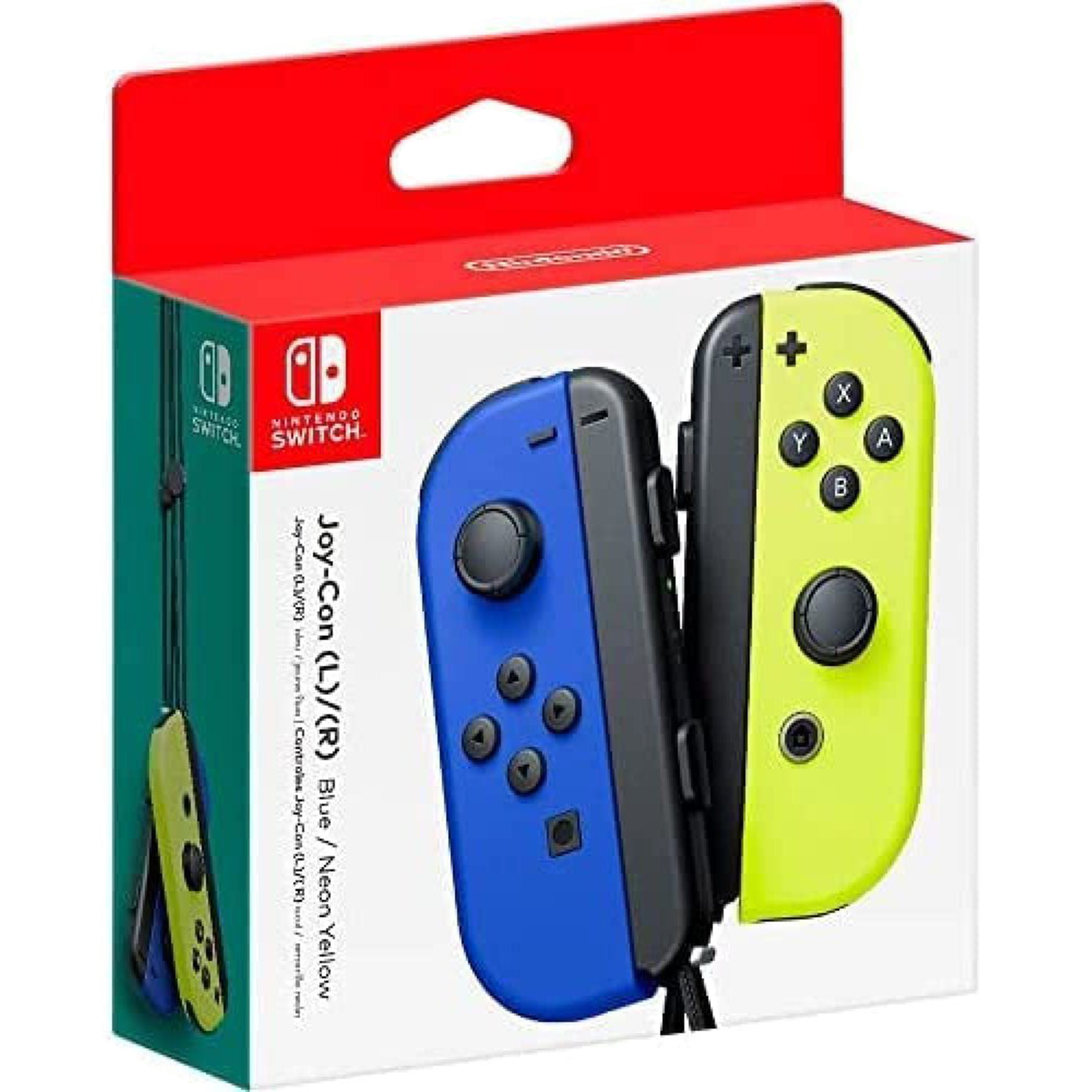 זוג בקרי שליטה Nintendo Switch Joy-Con Pair Blue/Neon Yellow - צבע כחול/צהוב שנה אחריות ע