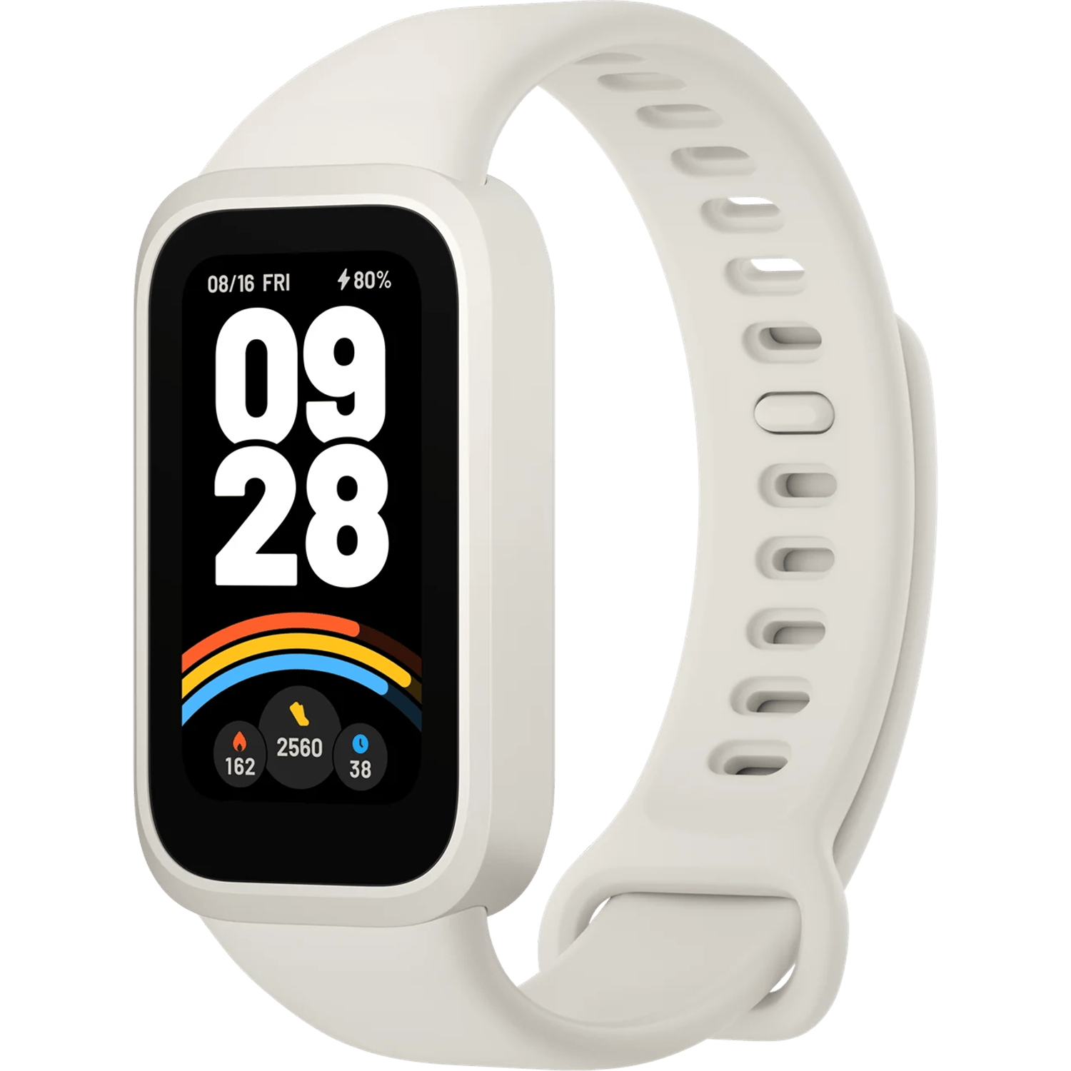 צמיד כושר חכם Xiaomi Smart Band 9 Active - צבע לבן שנה אחריות ע
