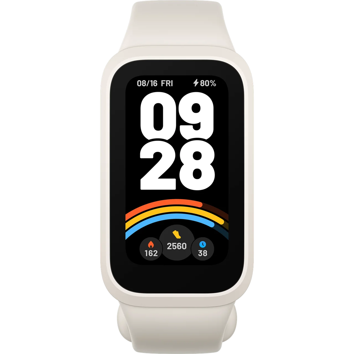 צמיד כושר חכם Xiaomi Smart Band 9 Active - צבע לבן שנה אחריות ע