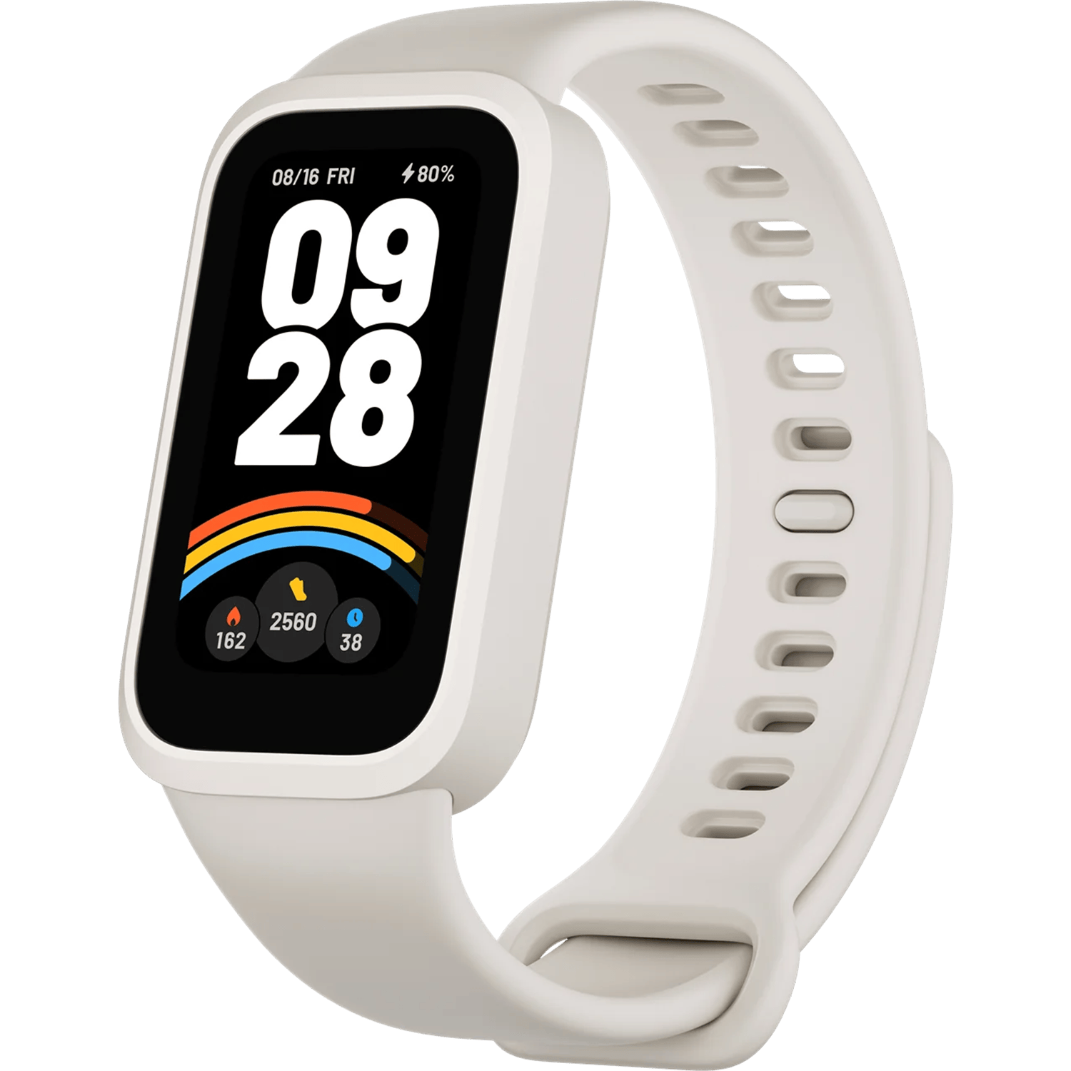 צמיד כושר חכם Xiaomi Smart Band 9 Active - צבע לבן שנה אחריות ע