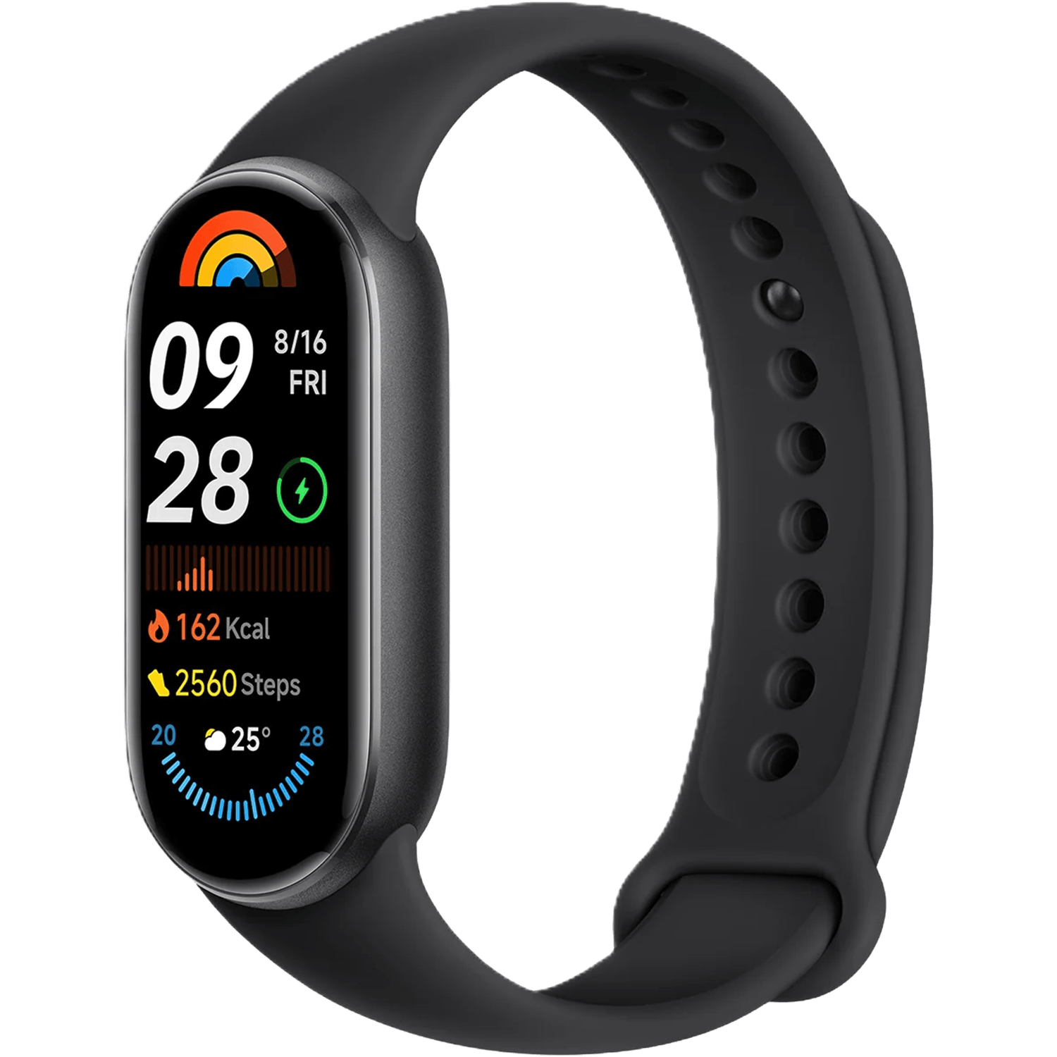 צמיד כושר חכם Xiaomi Smart Band 9 - צבע שחור חצות שנה אחריות ע