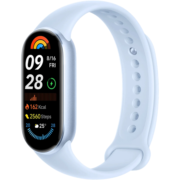 צמיד כושר חכם Xiaomi Smart Band 9 - צבע כחול שנה אחריות עי המילטון היבואן הרשמי