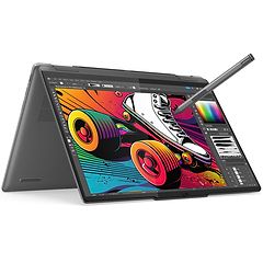 מחשב נייד עם מסך מגע Lenovo Yoga 7 14IML9 - 83DJ006FIV - Core Ultra 7-155H 1TB SSD 16GB RAM Windows 11 Pro - צבע אפור שלוש שנות אחריות ע"י היבואן הרשמי