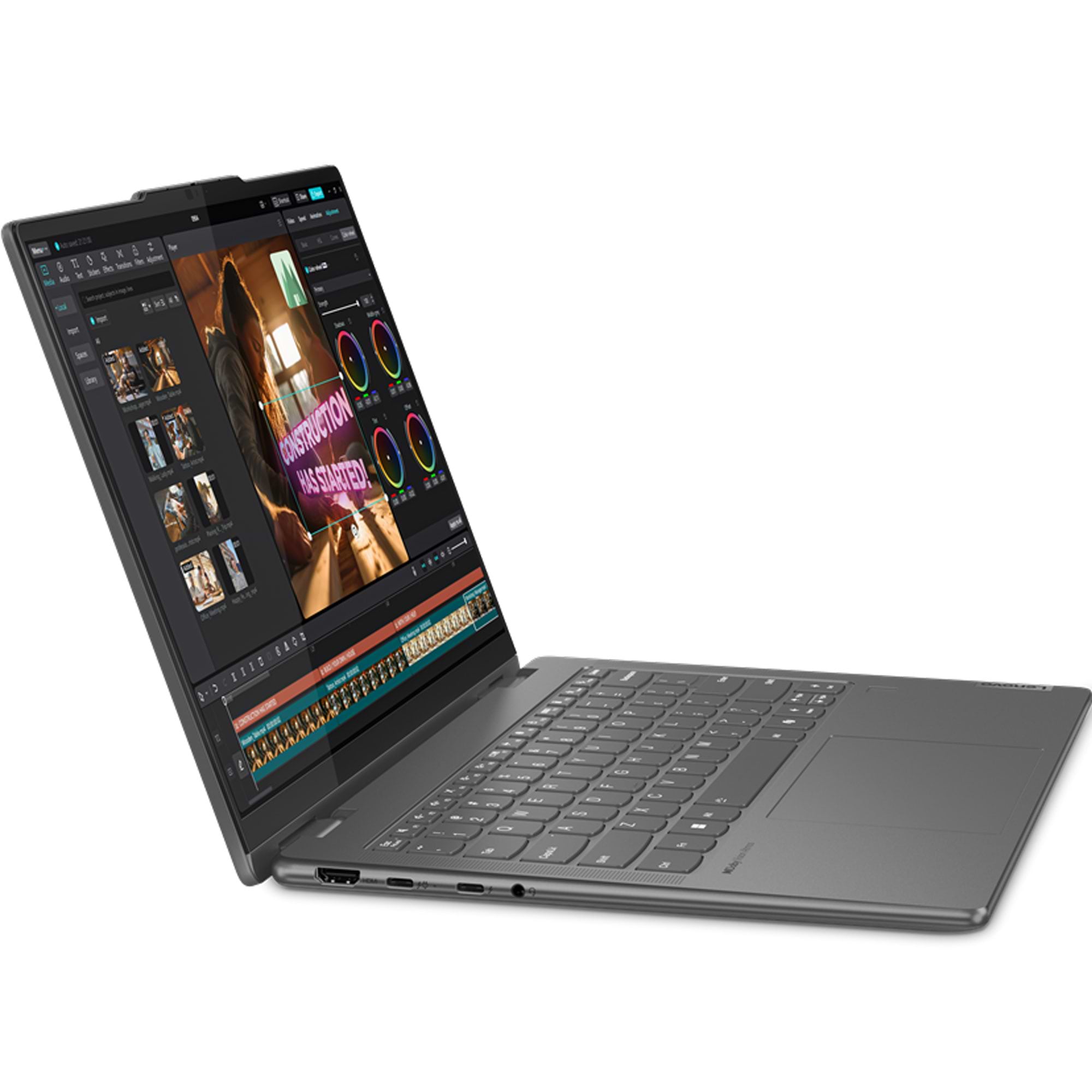 מחשב נייד עם מסך מגע Lenovo Yoga 7 14IML9 - 83DJ005YIV - Core Ultra 5-125U 1TB SSD 16GB RAM Windows 11 - צבע אפור שלוש שנות אחריות ע