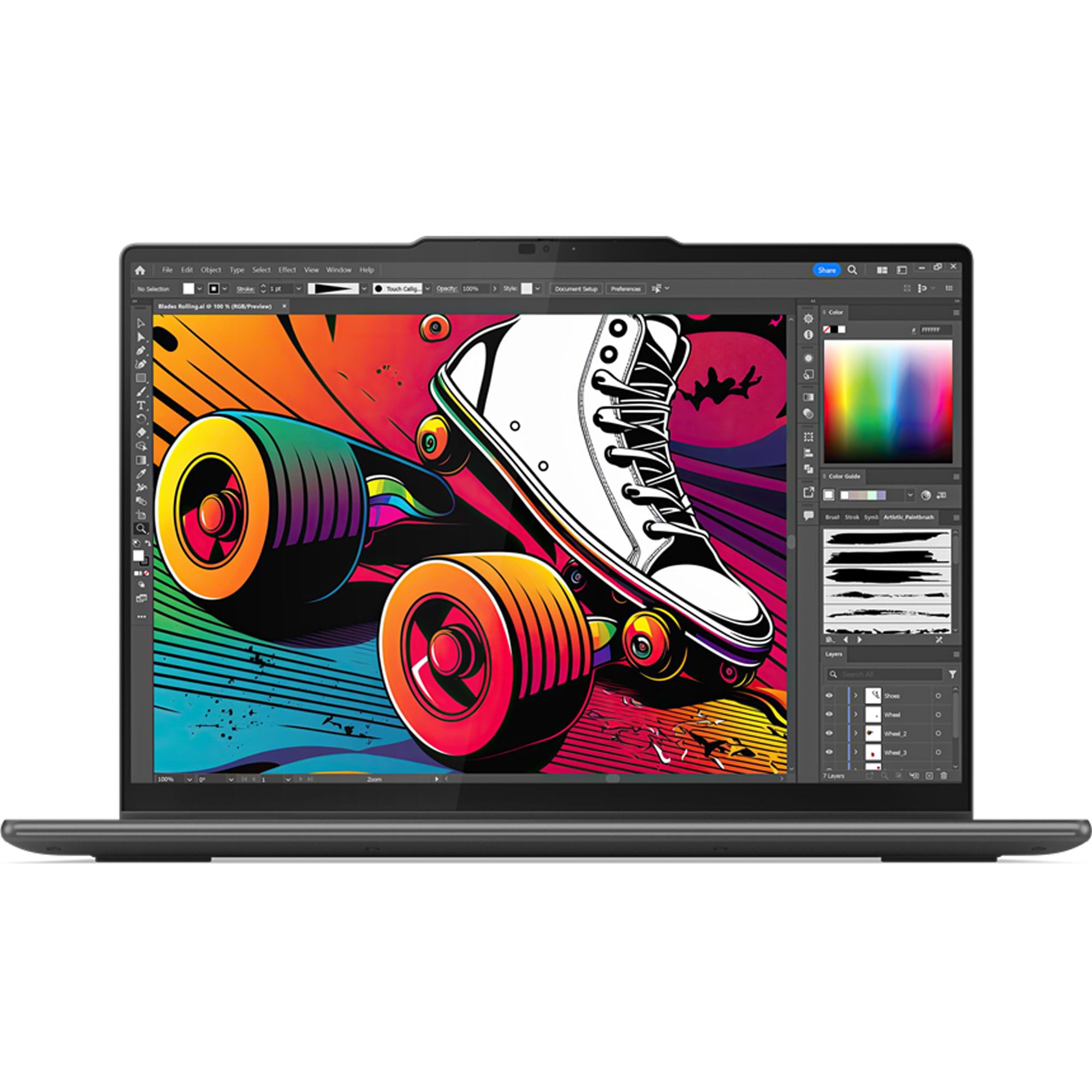 מחשב נייד עם מסך מגע Lenovo Yoga 7 14IML9 - 83DJ005QIV - Core Ultra 5-125H 512GB SSD 16GB RAM Windows 11 - צבע אפור שלוש שנות אחריות ע
