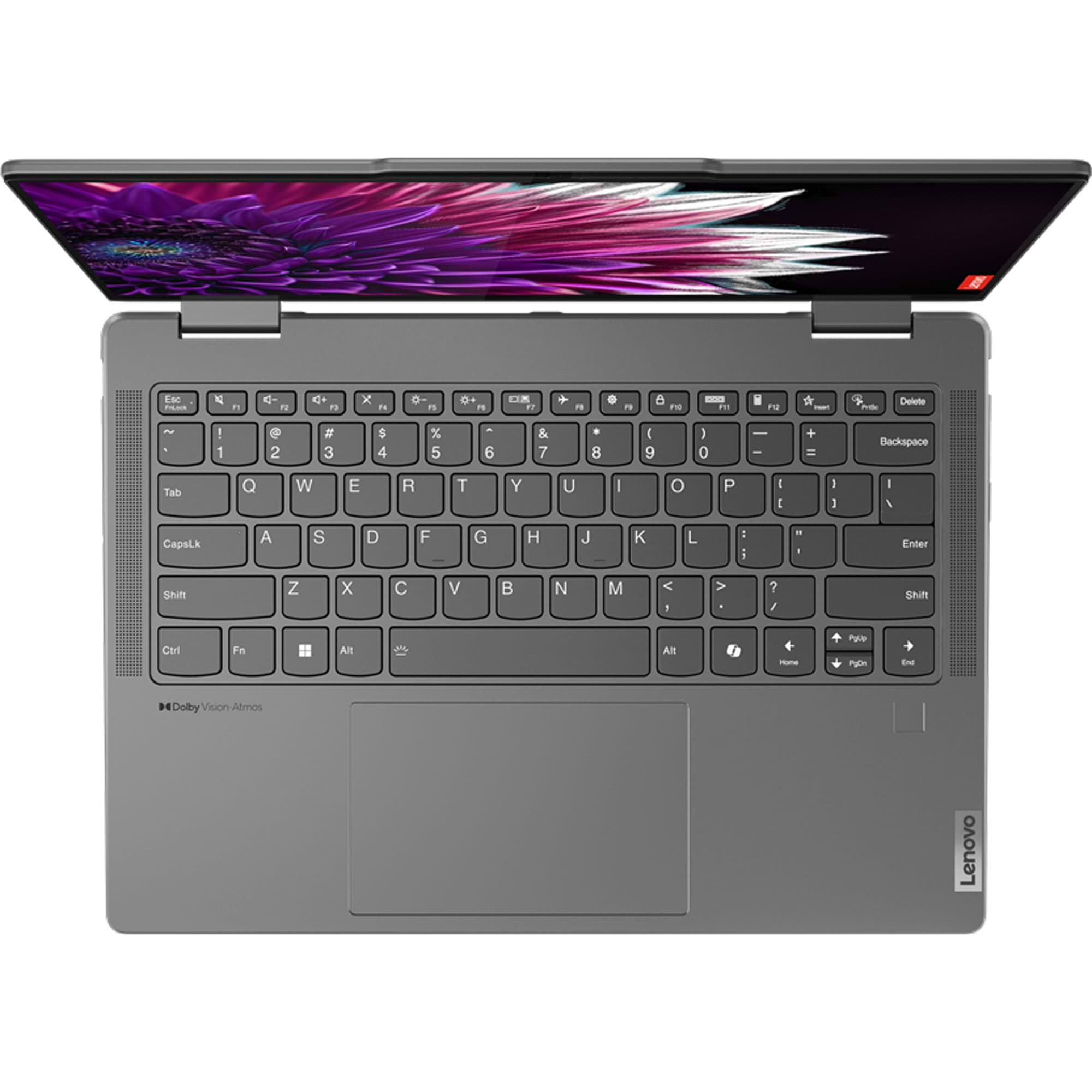 מחשב נייד עם מסך מגע Lenovo Yoga 7 14IML9 - 83DJ005YIV - Core Ultra 5-125U 1TB SSD 16GB RAM Windows 11 - צבע אפור שלוש שנות אחריות ע