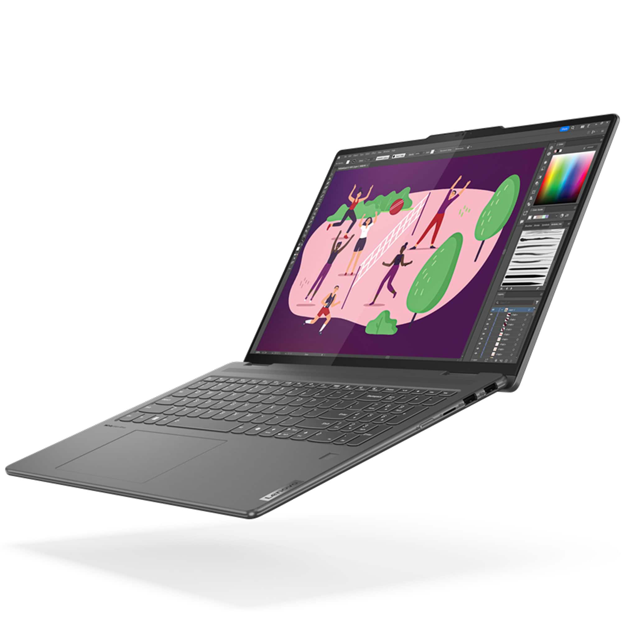 מחשב נייד עם מסך מגע Lenovo Yoga 7 16IML9 - 83DL001LIV - Core Ultra 5-125U 1TB SSD 16GB RAM Windows 11 - צבע אפור שלוש שנות אחריות ע