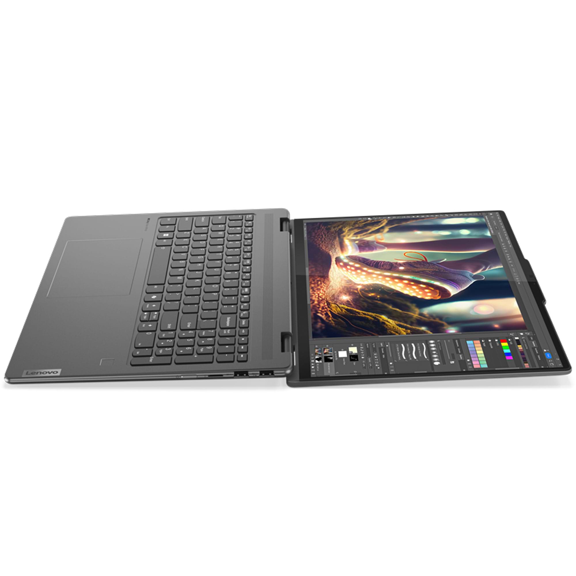 מחשב נייד עם מסך מגע Lenovo Yoga 7 16IML9 - 83DL001LIV - Core Ultra 5-125U 1TB SSD 16GB RAM Windows 11 - צבע אפור שלוש שנות אחריות ע