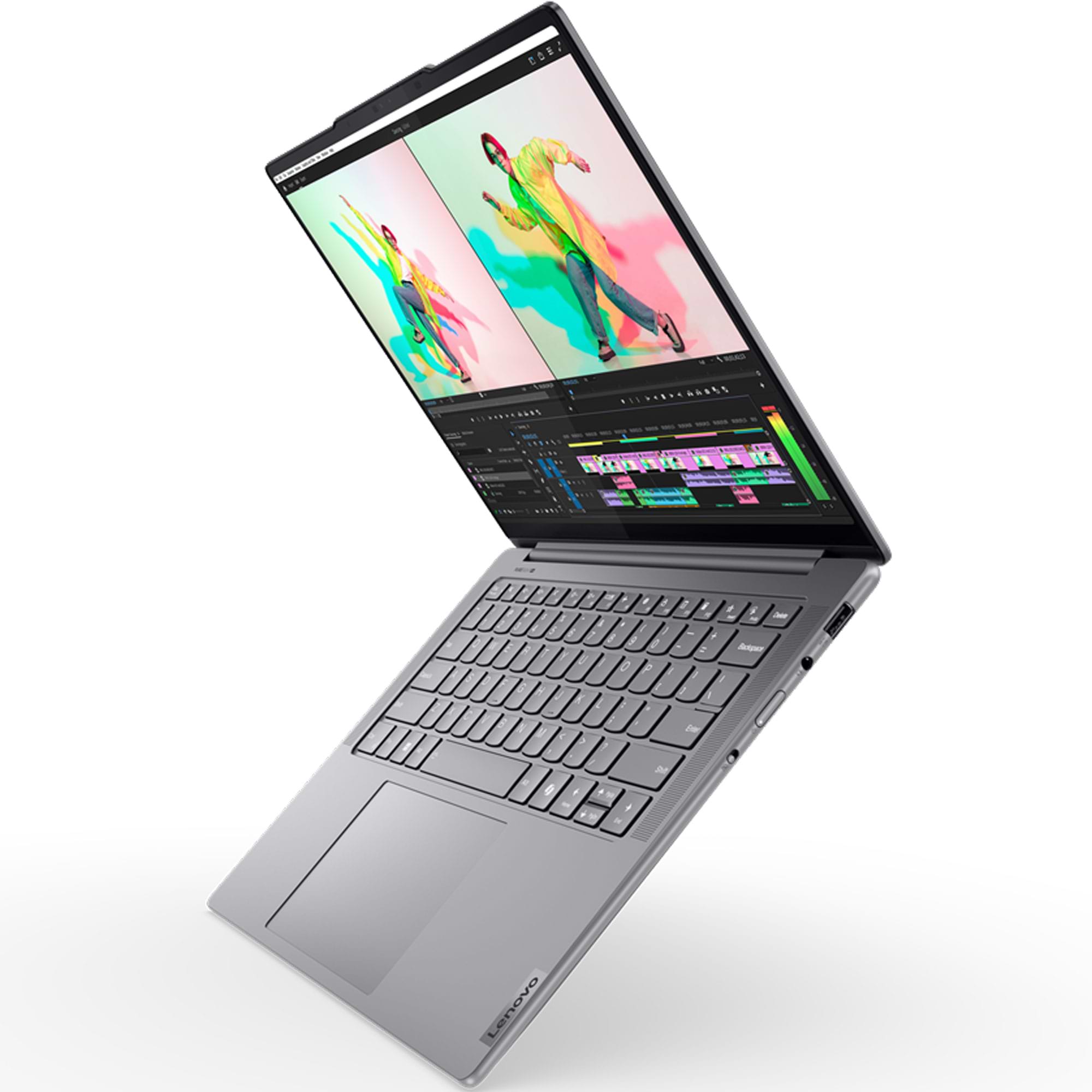 מחשב נייד עם מסך מגע Lenovo Yoga Pro 7 14IMH9 - 83E2003LIV - Core Ultra 7-155H 1TB SSD 32GB RAM Windows 11 Pro - צבע אפור שלוש שנות אחריות ע