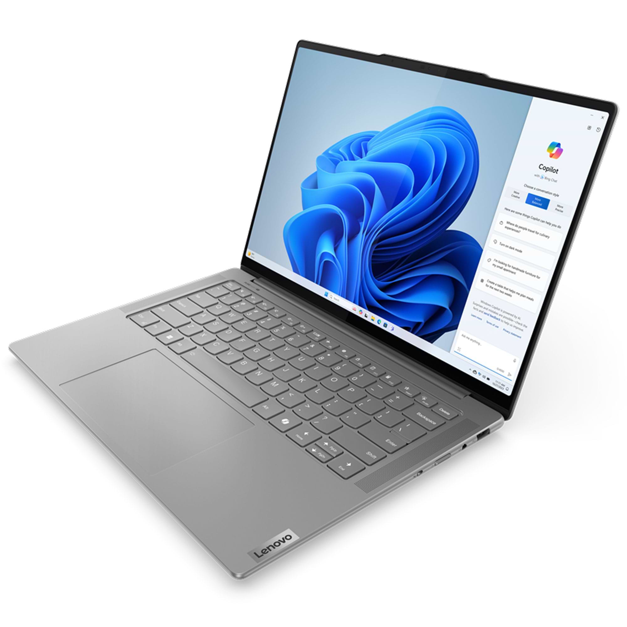 מחשב נייד עם מסך מגע Lenovo Yoga Pro 7 14IMH9 - 83E2003LIV - Core Ultra 7-155H 1TB SSD 32GB RAM Windows 11 Pro - צבע אפור שלוש שנות אחריות ע