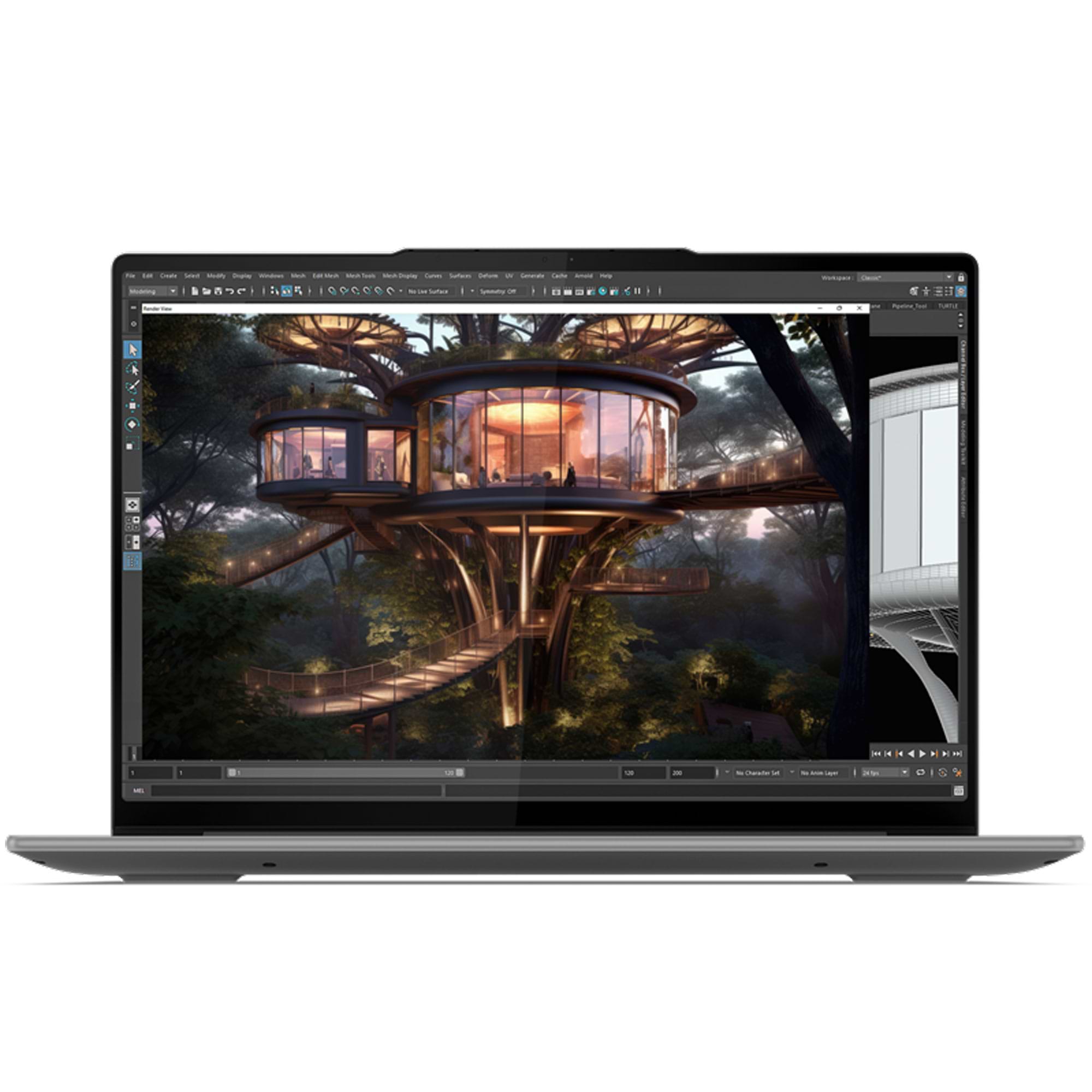 מחשב נייד עם מסך מגע Lenovo Yoga Pro 7 14IMH9 - 83E2003LIV - Core Ultra 7-155H 1TB SSD 32GB RAM Windows 11 Pro - צבע אפור שלוש שנות אחריות ע