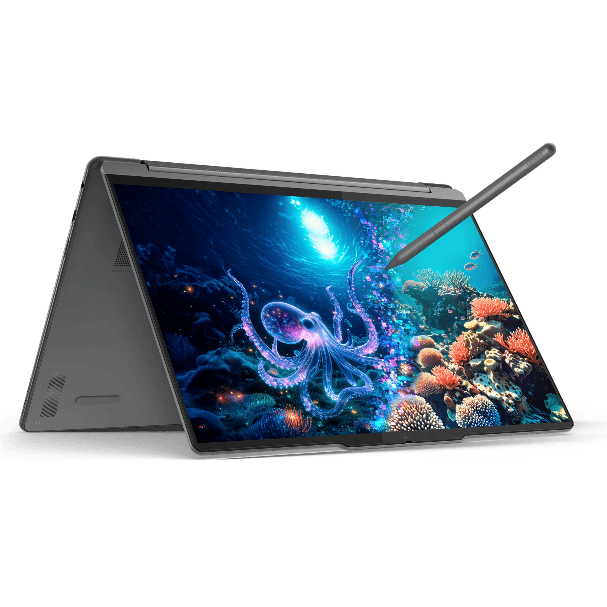 מחשב נייד עם מסך מגע ועט Lenovo Yoga 9 14ILL10 - 83LC003FIV - Core Ultra 7-258V 1TB SSD 32GB RAM Windows 11 Home - צבע אפור שלוש שנות אחריות ע