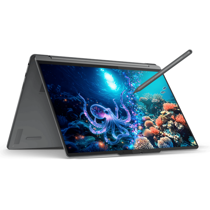 מחשב נייד עם מסך מגע ועט Lenovo Yoga 9 14ILL10 - 83LC003FIV - Core Ultra 7-258V 1TB SSD 32GB RAM Windows 11 - צבע אפור שלוש שנות אחריות עי היבואן הרשמי