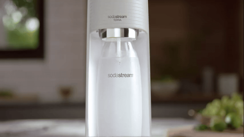 מכשיר סודה סטרים Sodastream TERRA- צבע לבן שנה אחריות ע"י היבואן הרשמי 