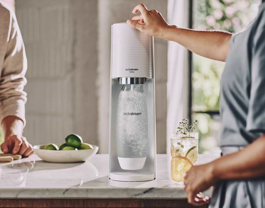 מכשיר סודה סטרים Sodastream TERRA- צבע לבן שנה אחריות ע"י היבואן הרשמי 