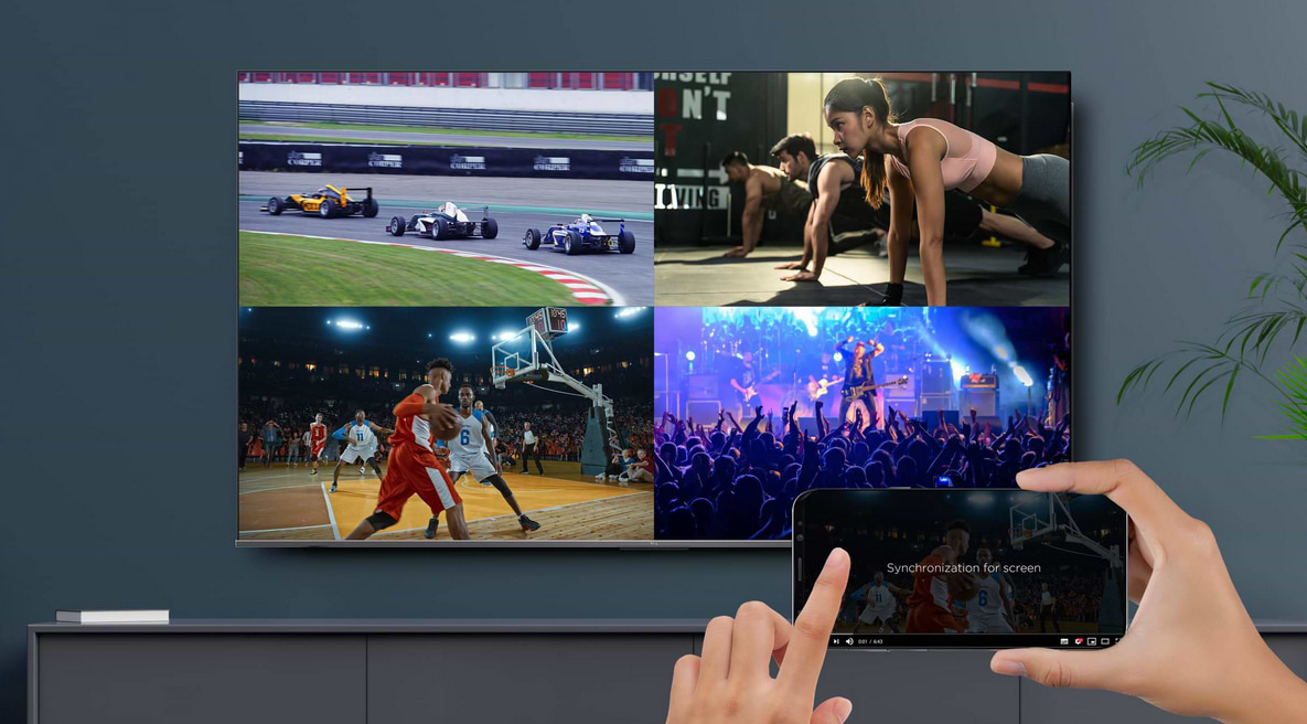 טלוויזיה חכמה TCL 85" 85QM8B QD-MINI LED 4K Google TV - שלוש שנות אחריות ע"י אלקטרה היבואן הרשמי