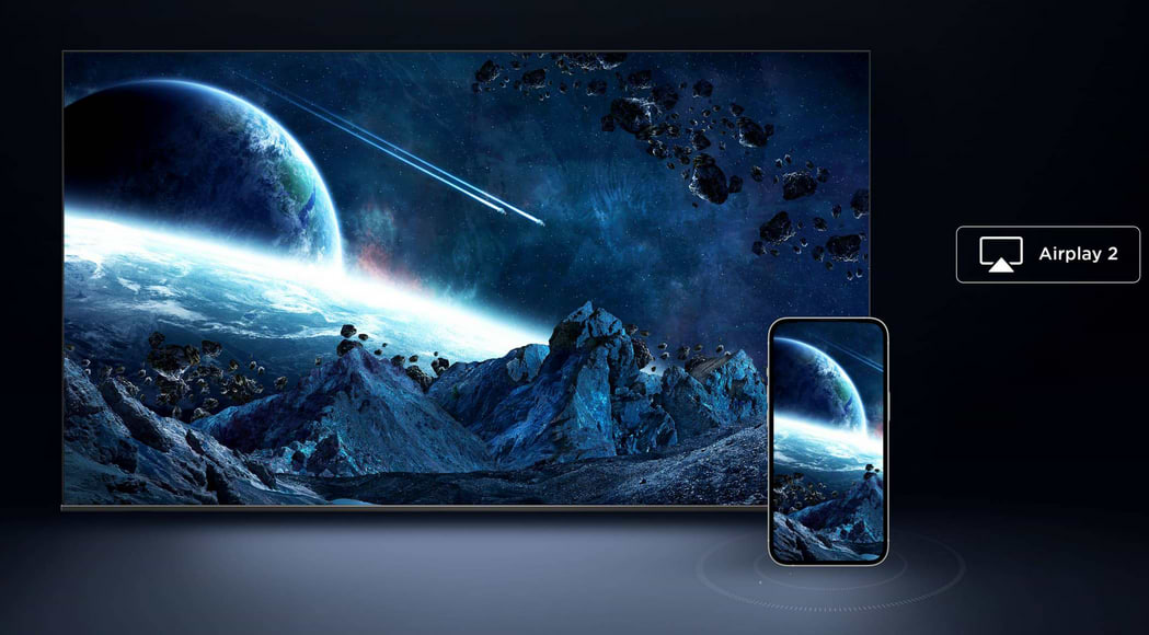 טלוויזיה חכמה TCL 85" 85QM8B QD-MINI LED 4K Google TV - שלוש שנות אחריות ע"י אלקטרה היבואן הרשמי