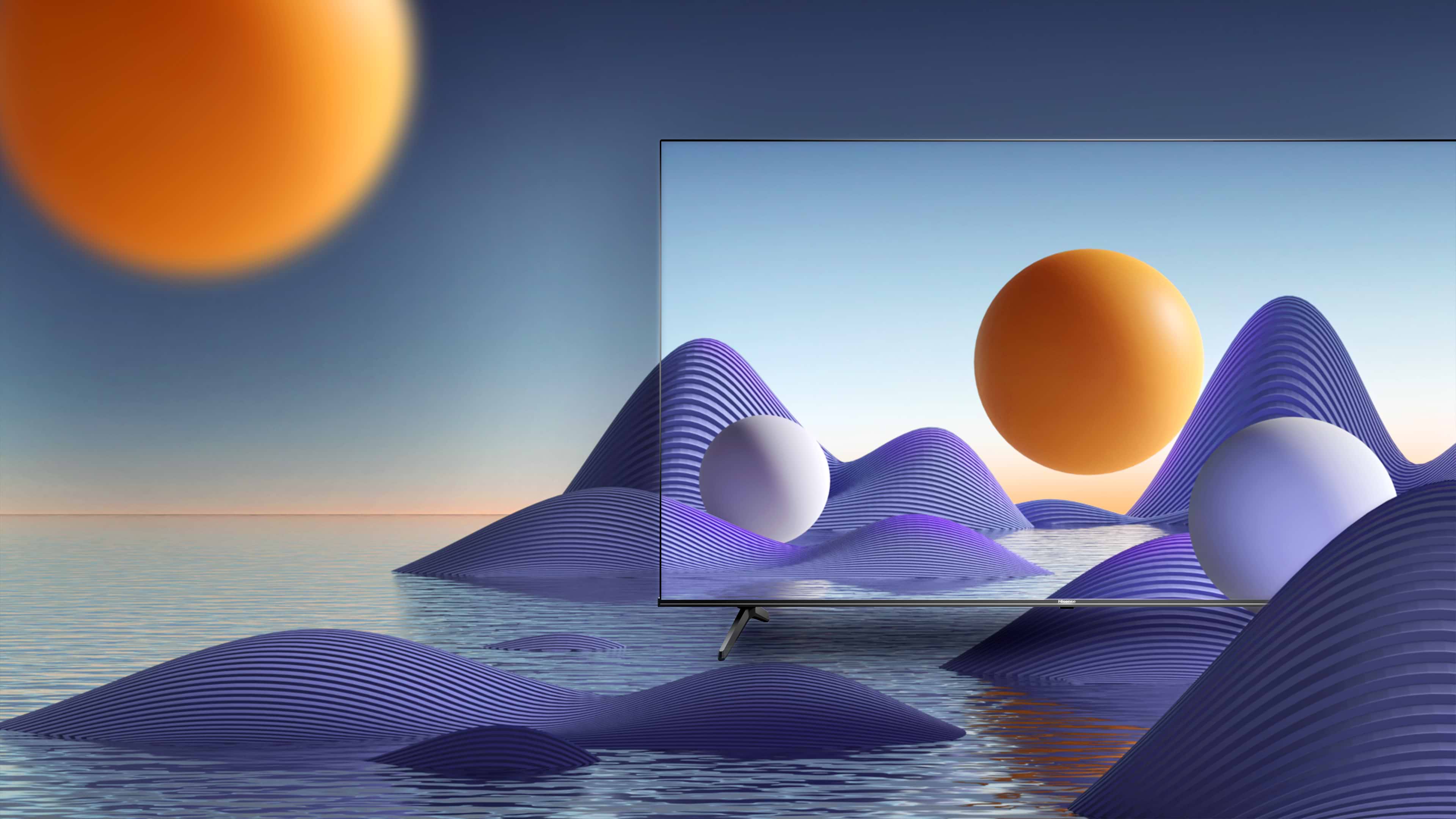 טלוויזיה חכמה 55 אינץ' hisense Smart TV LED 4K UHD 55a6k - שלוש שנים אחריות ע"י היבואן הרשמי 