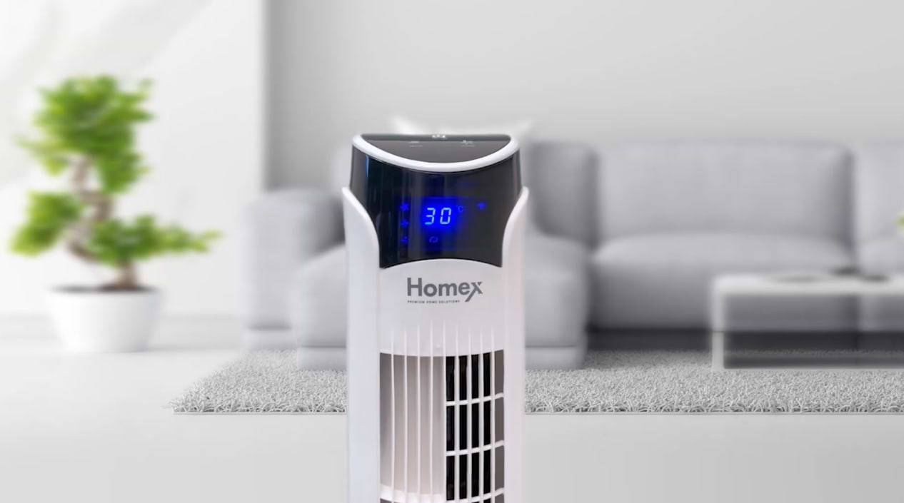 מאוורר מגדל ”41 עם WIFI מבית HOMEX דגם HF-24 - שנה אחריות ע"י היבואן הרשמי