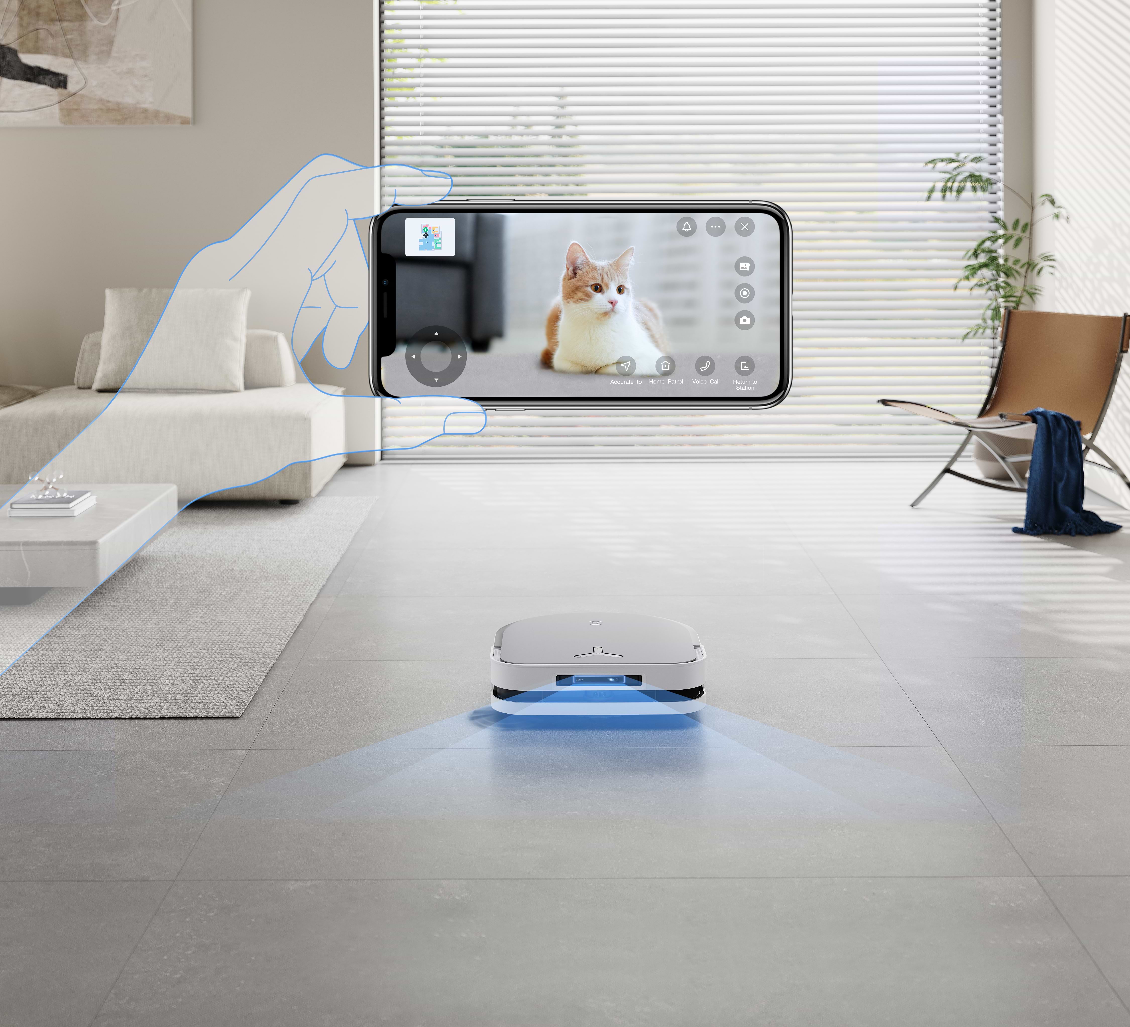 שואב רובוטי חכם עם תחנת עגינה Ecovacs Deebot X5 Pro Omni - צבע לבן שנתיים אחריות ע"י רונלייט היבואן הרשמי 