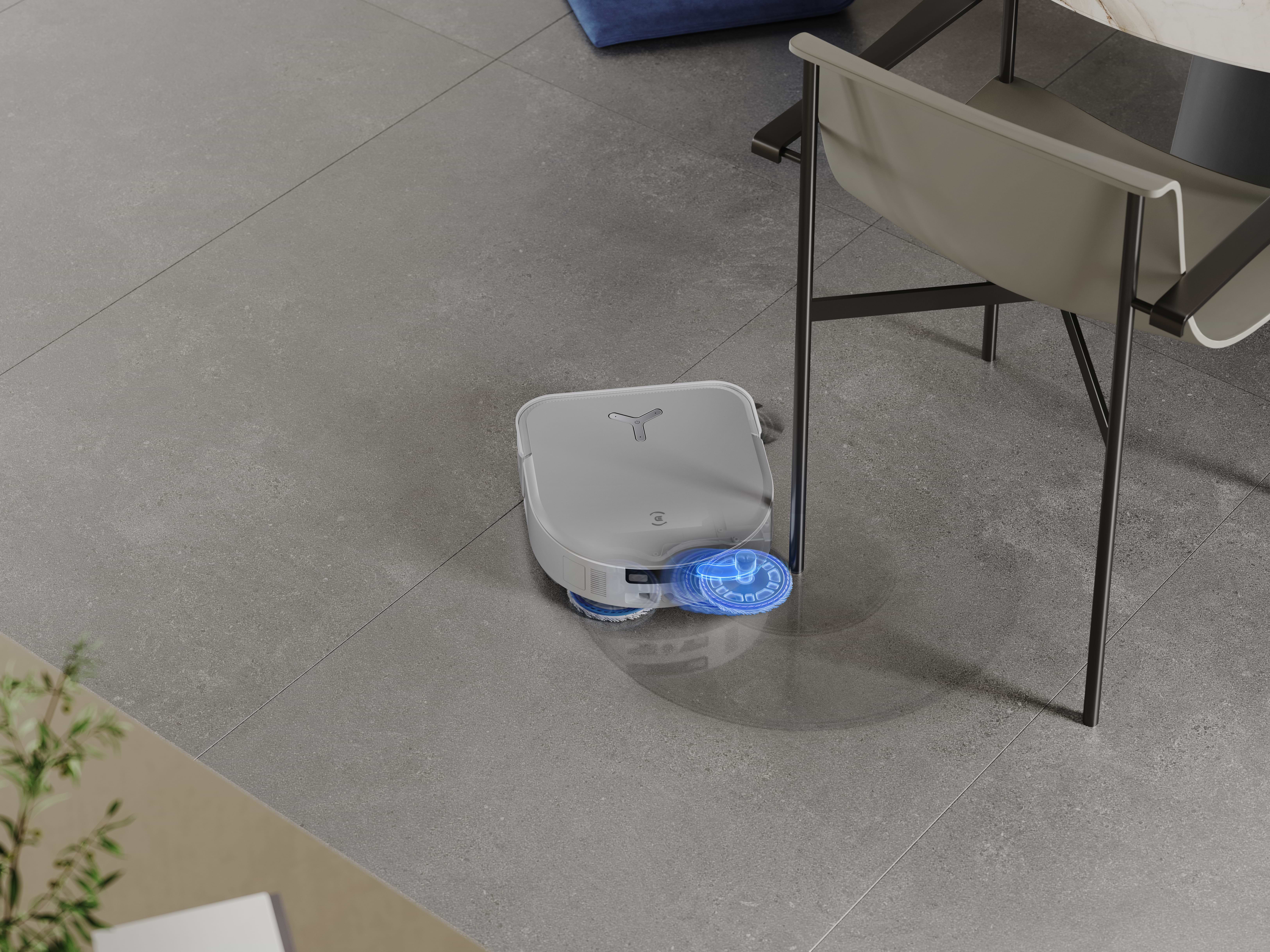 שואב רובוטי חכם עם תחנת עגינה Ecovacs Deebot X5 Pro Omni - צבע לבן שנתיים אחריות ע"י רונלייט היבואן הרשמי 