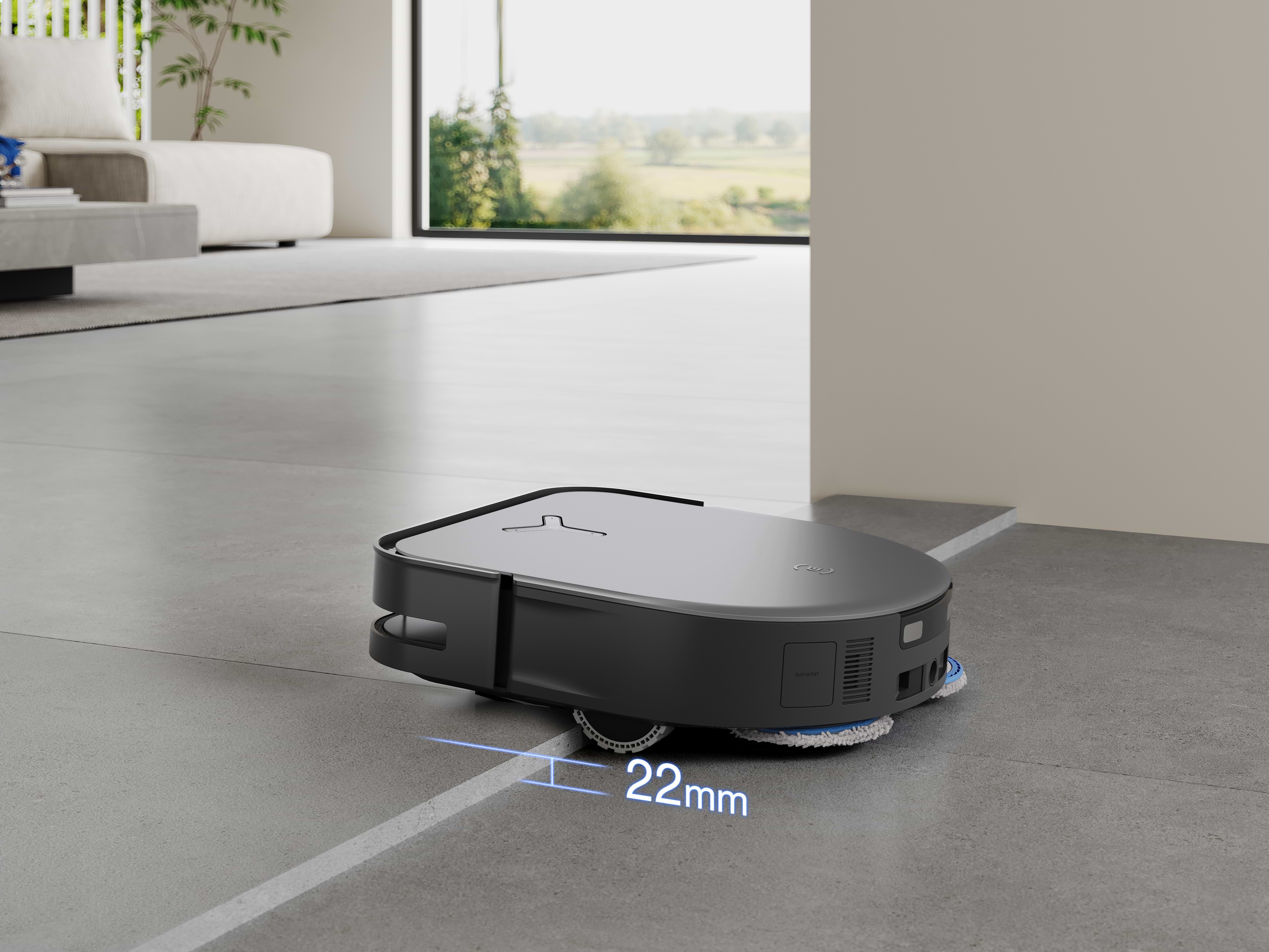 שואב רובוטי חכם עם תחנת עגינה Ecovacs Deebot X5 Pro Omni - צבע לבן שנתיים אחריות ע"י רונלייט היבואן הרשמי 