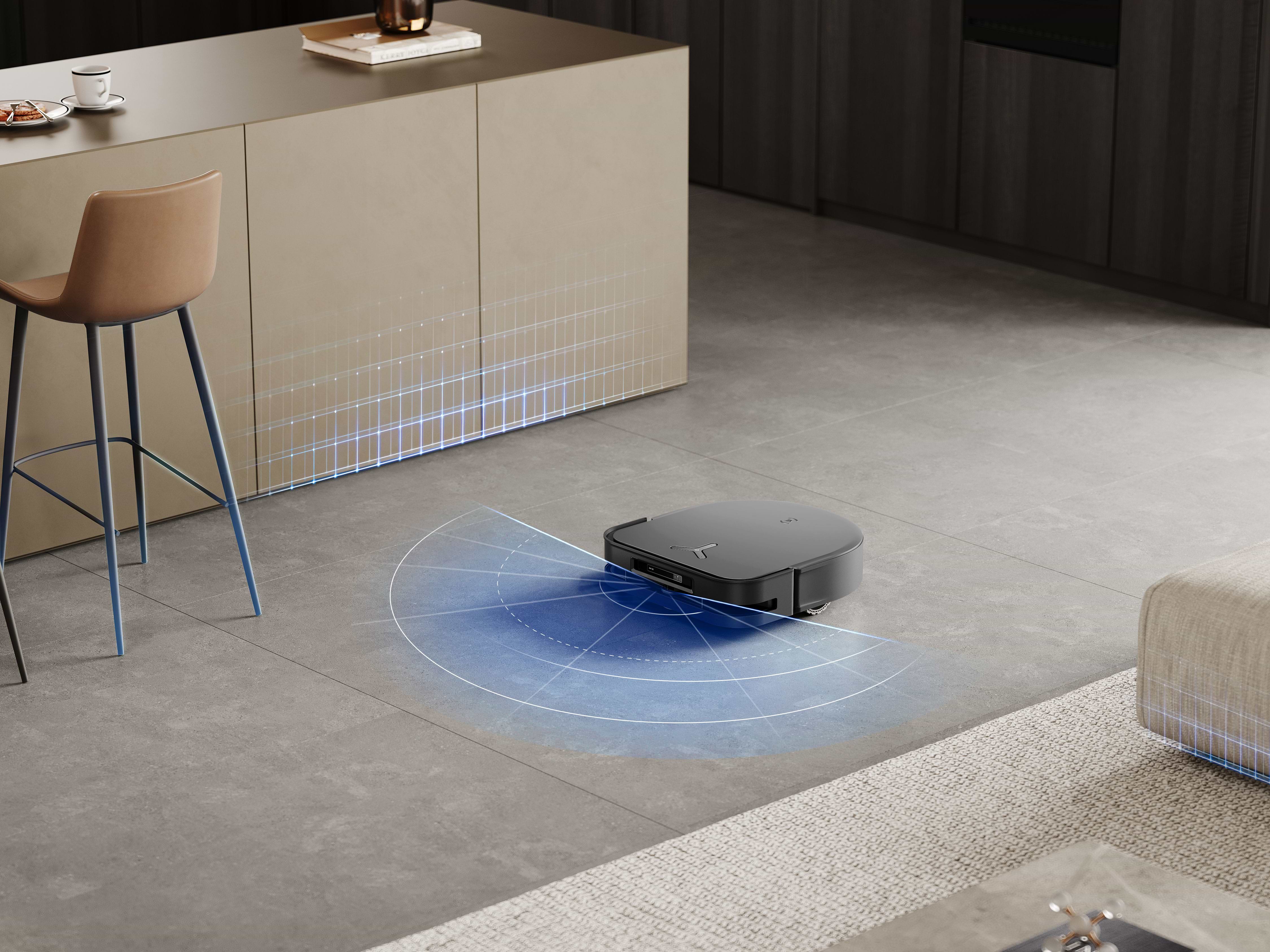 שואב רובוטי חכם עם תחנת עגינה Ecovacs Deebot X5 Pro Omni - צבע לבן שנתיים אחריות ע"י רונלייט היבואן הרשמי 