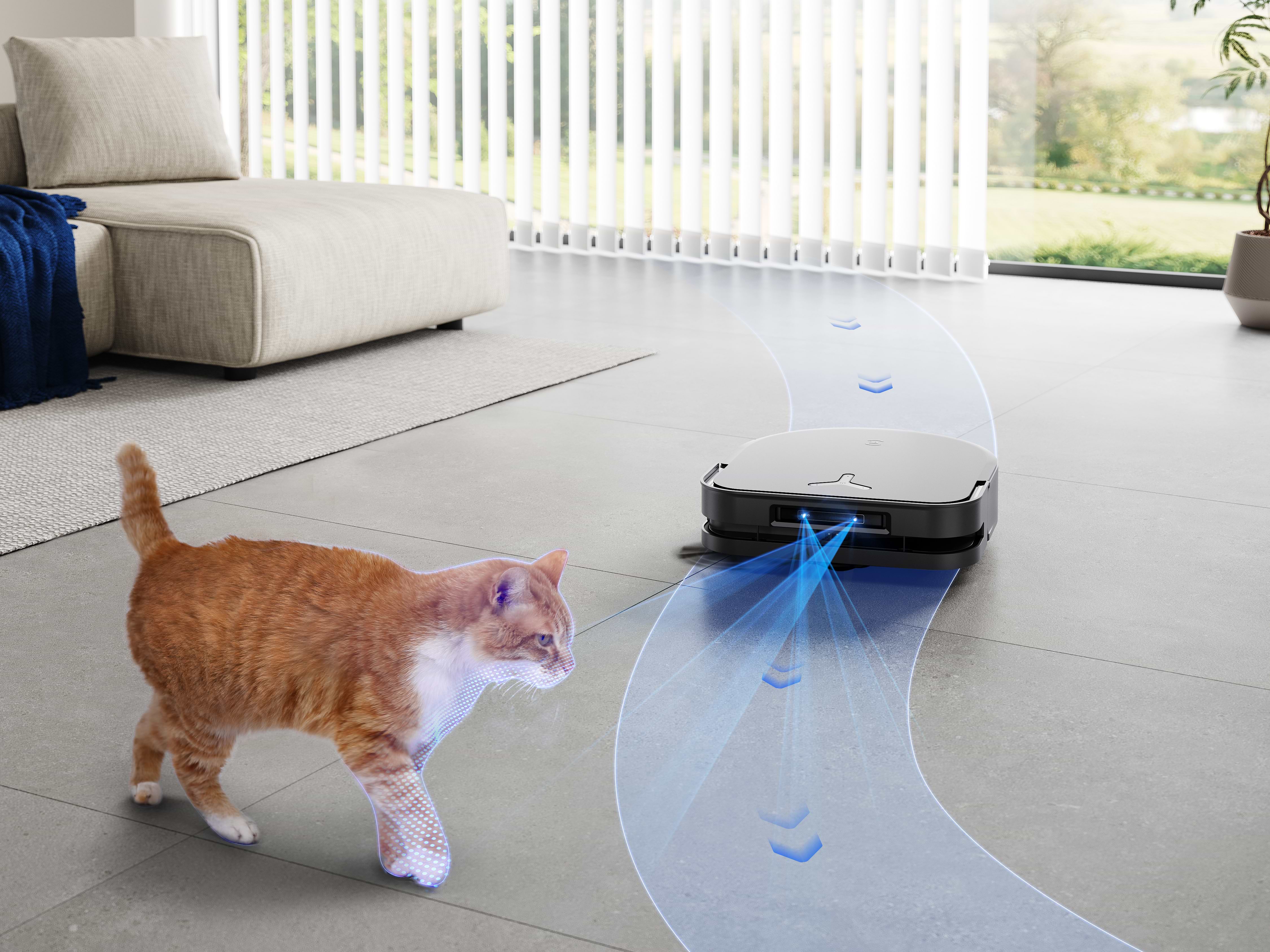 שואב רובוטי חכם עם תחנת עגינה Ecovacs Deebot X5 Pro Omni - צבע לבן שנתיים אחריות ע"י רונלייט היבואן הרשמי 