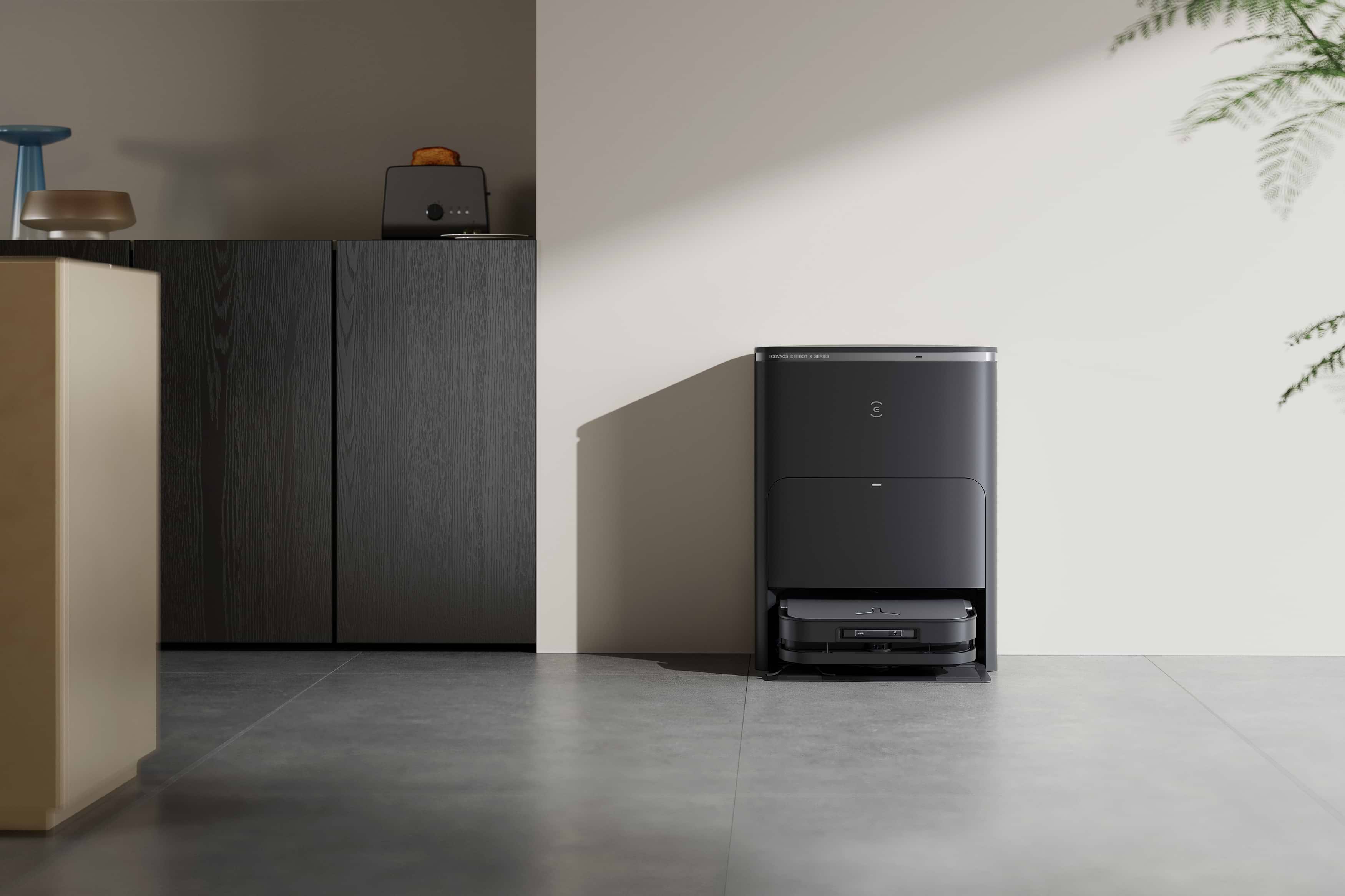 שואב רובוטי חכם עם תחנת עגינה Ecovacs Deebot X5 Pro Omni - צבע לבן שנתיים אחריות ע"י רונלייט היבואן הרשמי 