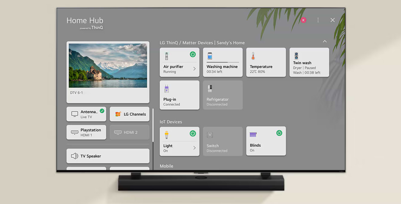 טלוויזיה חכמה 65" LG 65QNED90T6A Smart tv 4K QLED MiniLED - שלוש שנות אחריות ע"י היבואן הרשמי 