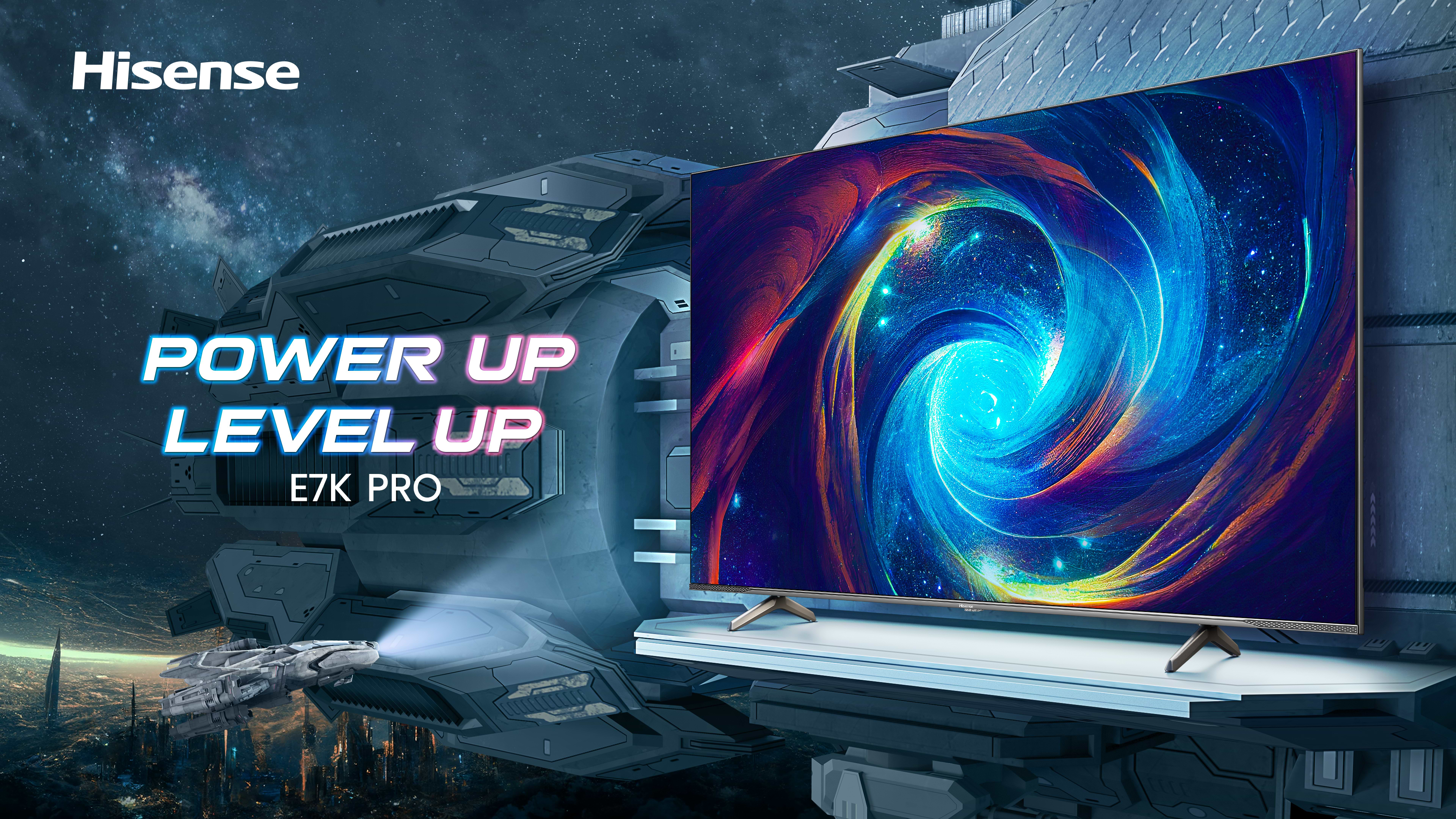 טלוויזיה חכמה 75 אינץ' Hisense 75E7KQ PRO Smart TV 4k QLED - שלוש שנים אחריות ע"י היבואן הרשמי 