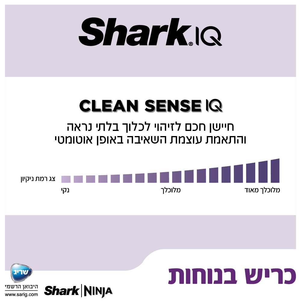שואב אבק אלחוטי נטען SIMBA Shark IZ413 - אחריות 5 שנים מלאות -שריג יבואן רשמי