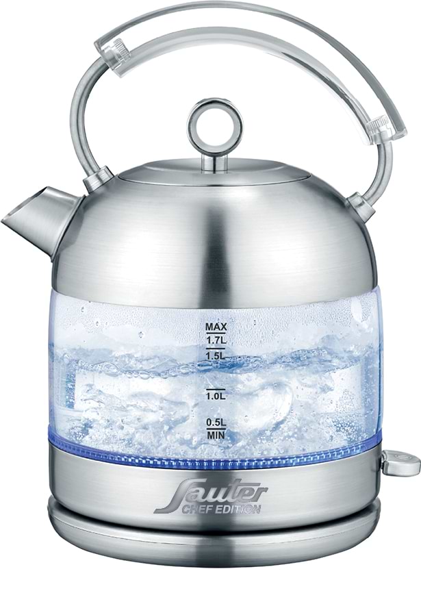 קומקום חשמלי זכוכית רטרו Sauter WK984G - אחריות ע"י היבואן הרשמי&nbsp;