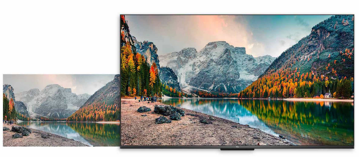 טלוויזיה חכמה 55" TCL 55P69B UHD Google TV Smart  4K LED - שלוש שנות אחריות אלקטרה יבואן רשמי 
