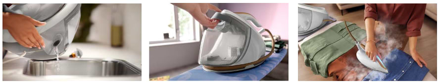 מגהץ קיטור טכנולוגיית Philips PSG7040/10 OptimalTEMP - אחריות ע"י היבואן הרשמי 