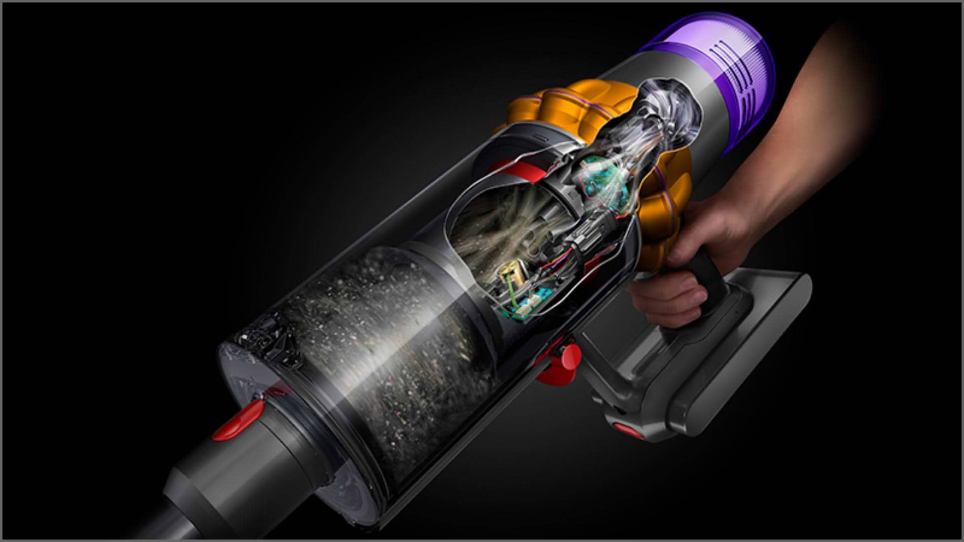 שואב אלחוטי Dyson V15 Detect Absolute new sv47 - שנתיים אחריות ע