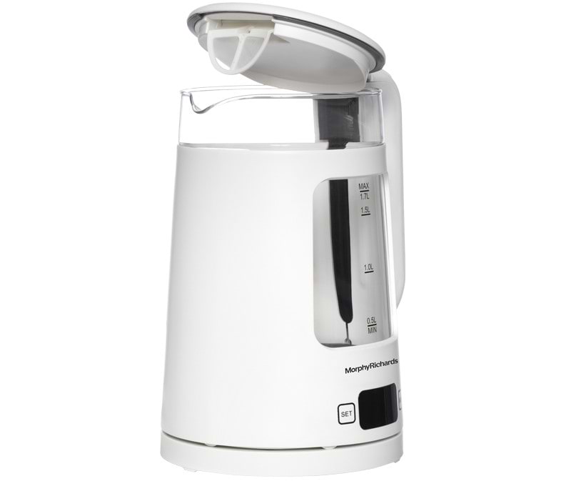 קומקום דיגיטלי Morphy Richards 43988 - צבע לבן שנתיים אחריות ע"י היבואן הרשמי 