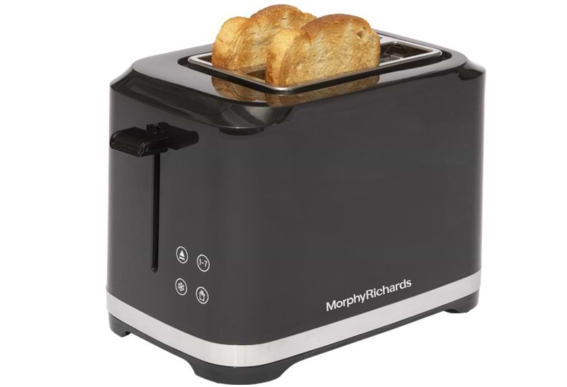 מצנם 2 פרוסות Morphy Richards 44059 - צבע שחור שנה אחריות ע"י היבואן הרשמי 