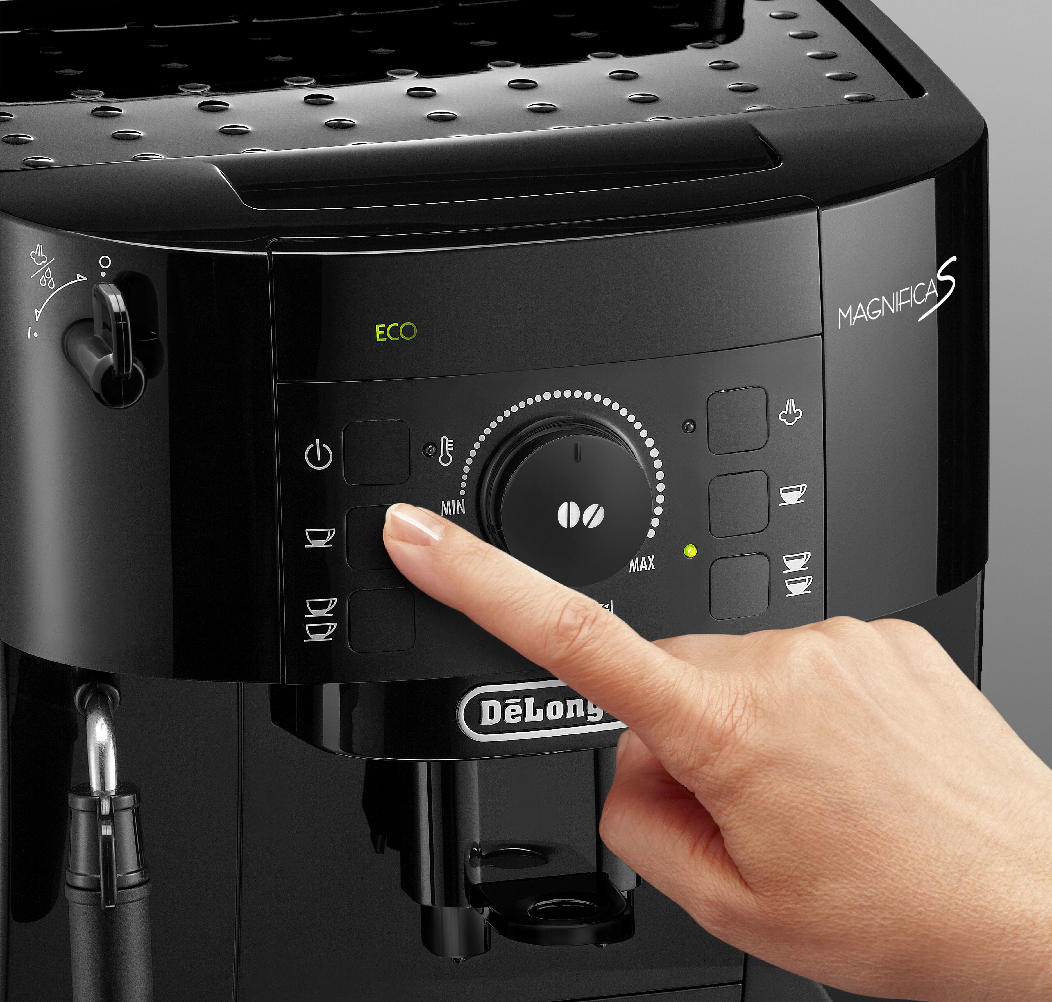 מכונת קפה אספרסו אוטומטית Delonghi ECAM12.121.B Magnifica - צבע שחור אחריות ע"י היבואן הרשמי 