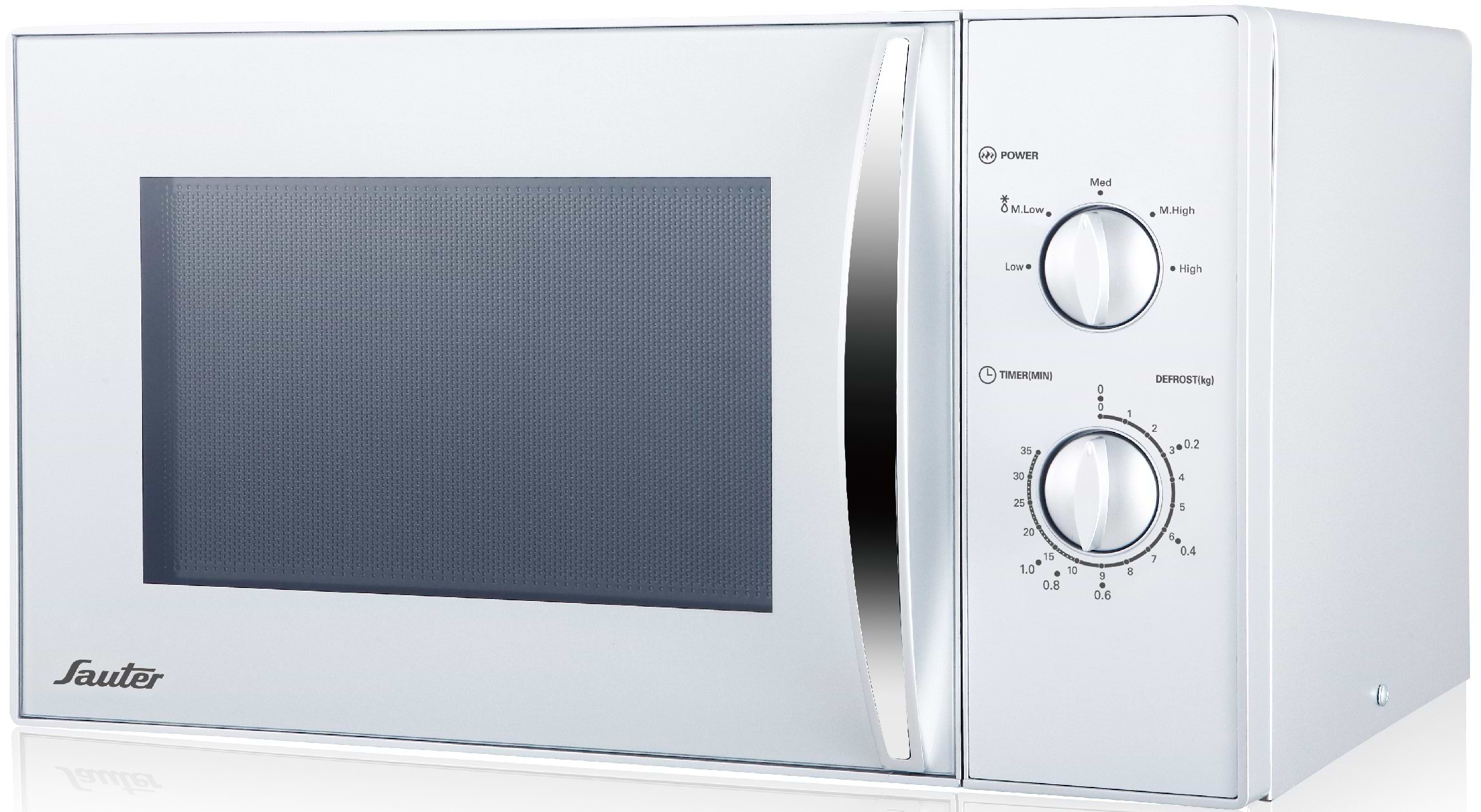 מציאות ועודפים - מיקרוגל מכני 23 ליטר Sauter MWS2380W - צבע לבן אחריות ע"י היבואן הרשמי 
